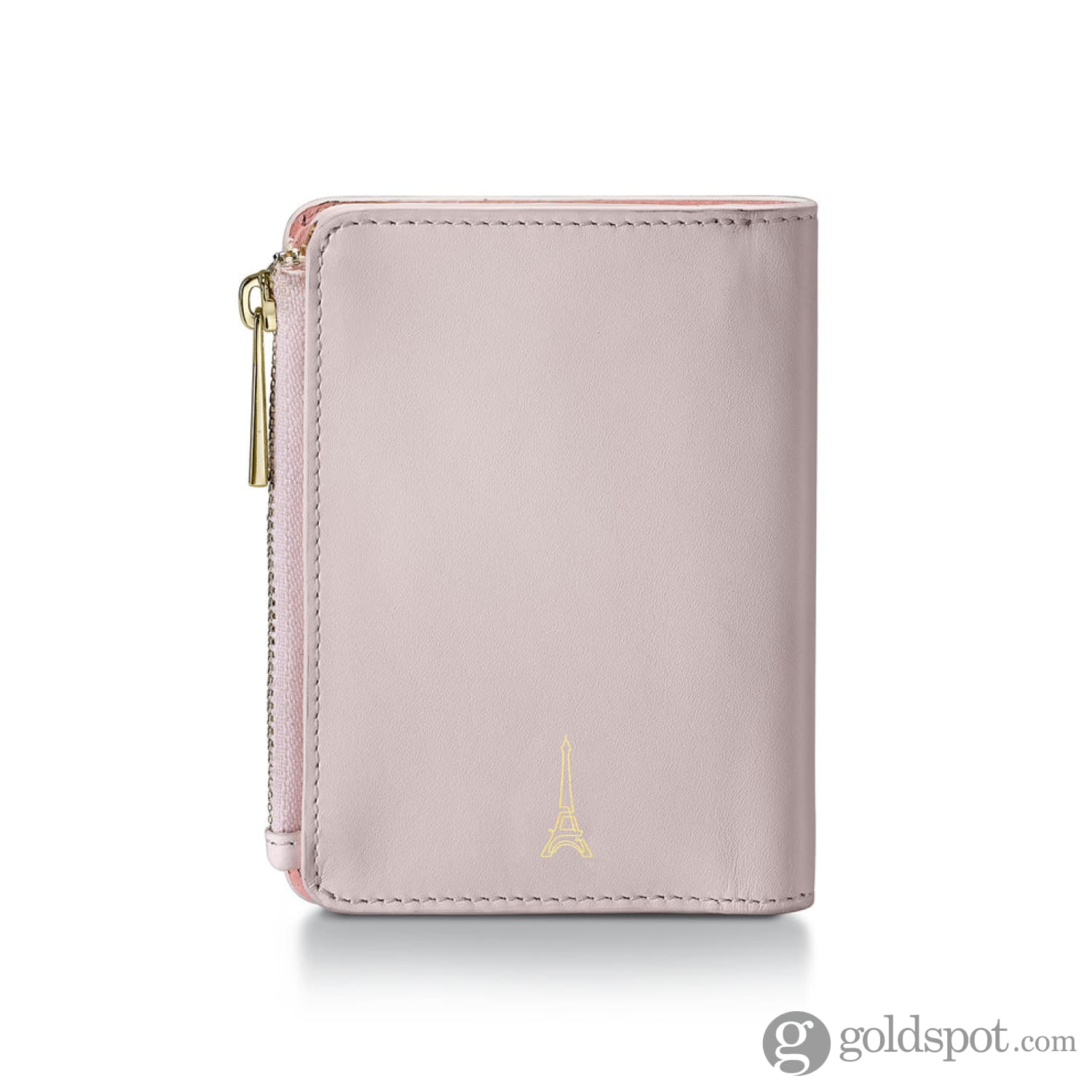 Sheaffer x Emily in Paris Genuine Leather Zipped Bifold Coin Wallet in Pink - Image 2