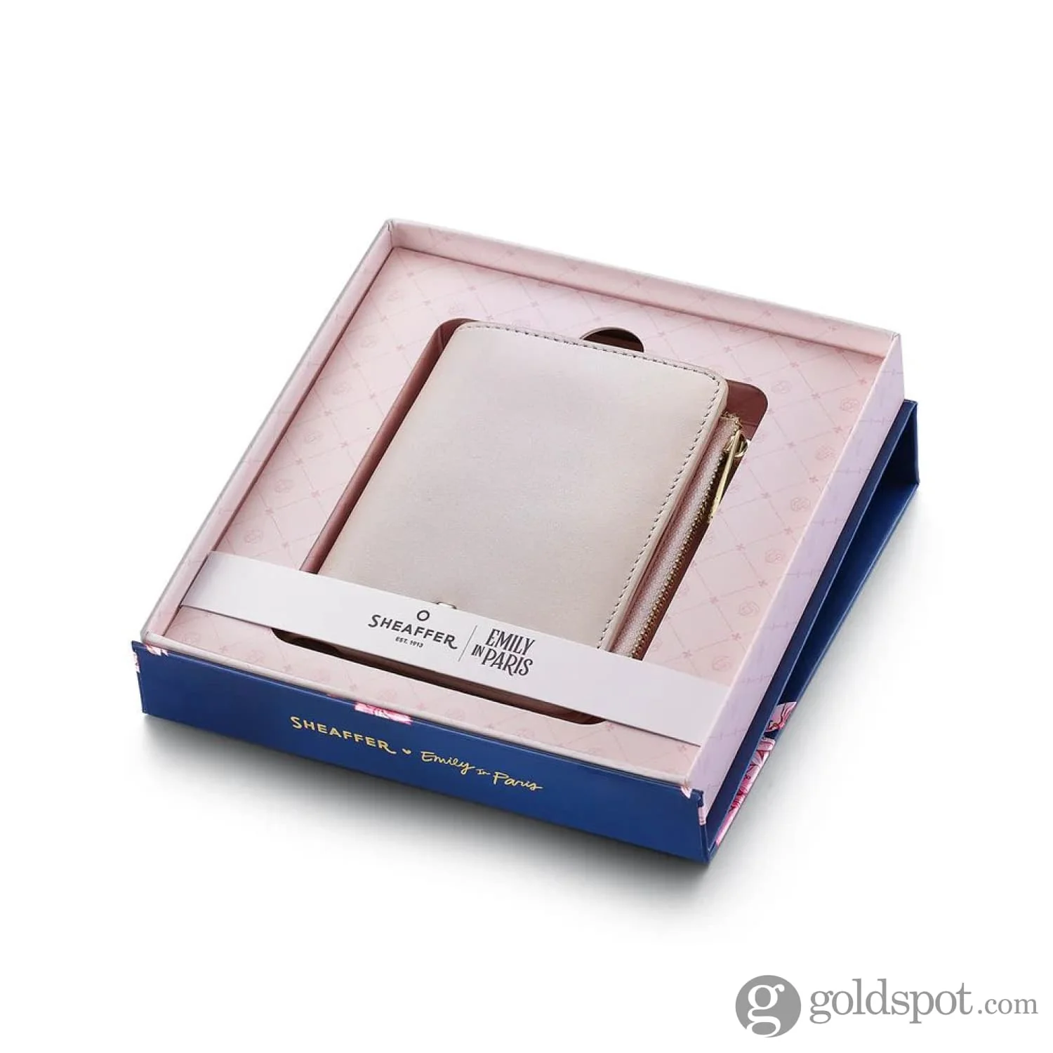 Sheaffer x Emily in Paris Genuine Leather Zipped Bifold Coin Wallet in Pink - Image 5
