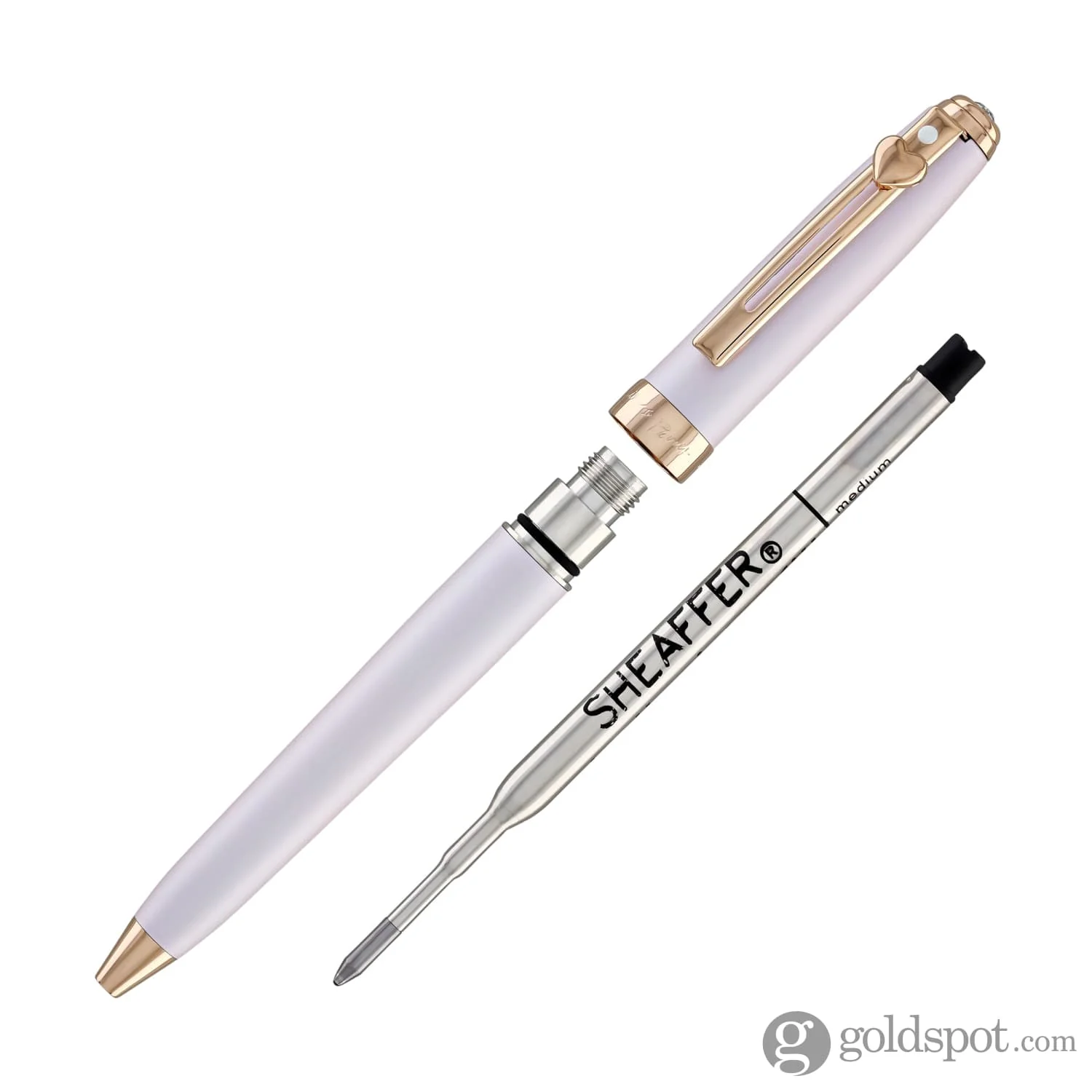 Sheaffer x Emily in Paris Prelude Mini Ballpoint Pen in Pastel Pink with Rose Gold Trim - Image 6