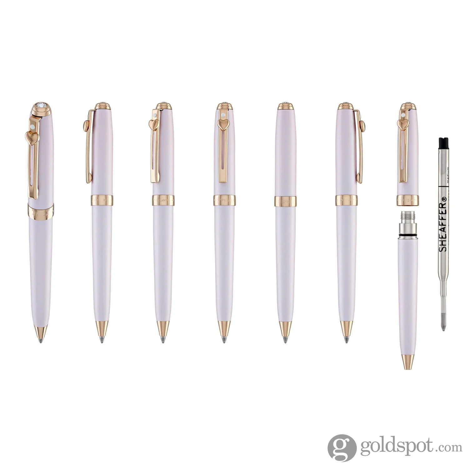 Sheaffer x Emily in Paris Prelude Mini Ballpoint Pen in Pastel Pink with Rose Gold Trim - Image 7
