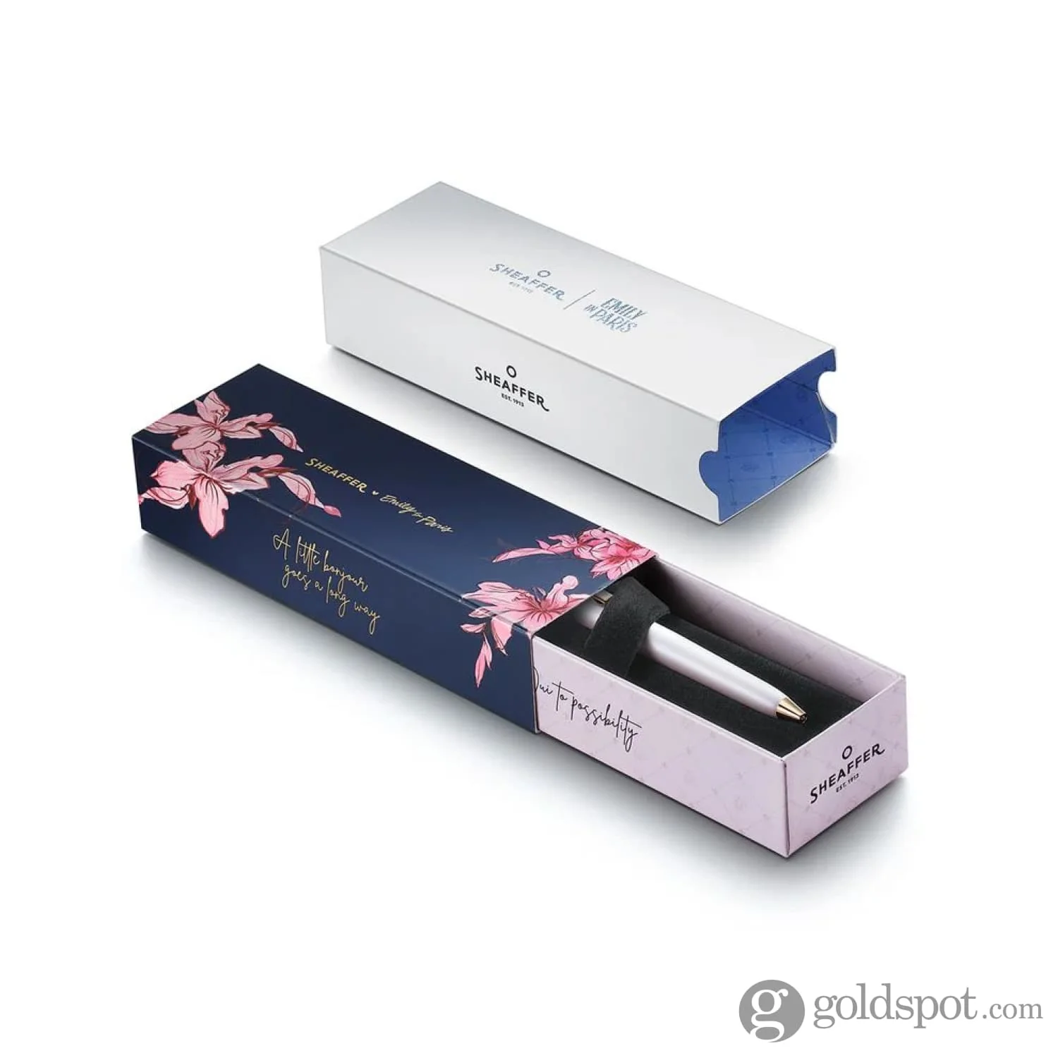 Sheaffer x Emily in Paris Prelude Mini Ballpoint Pen in Pastel Pink with Rose Gold Trim - Image 9