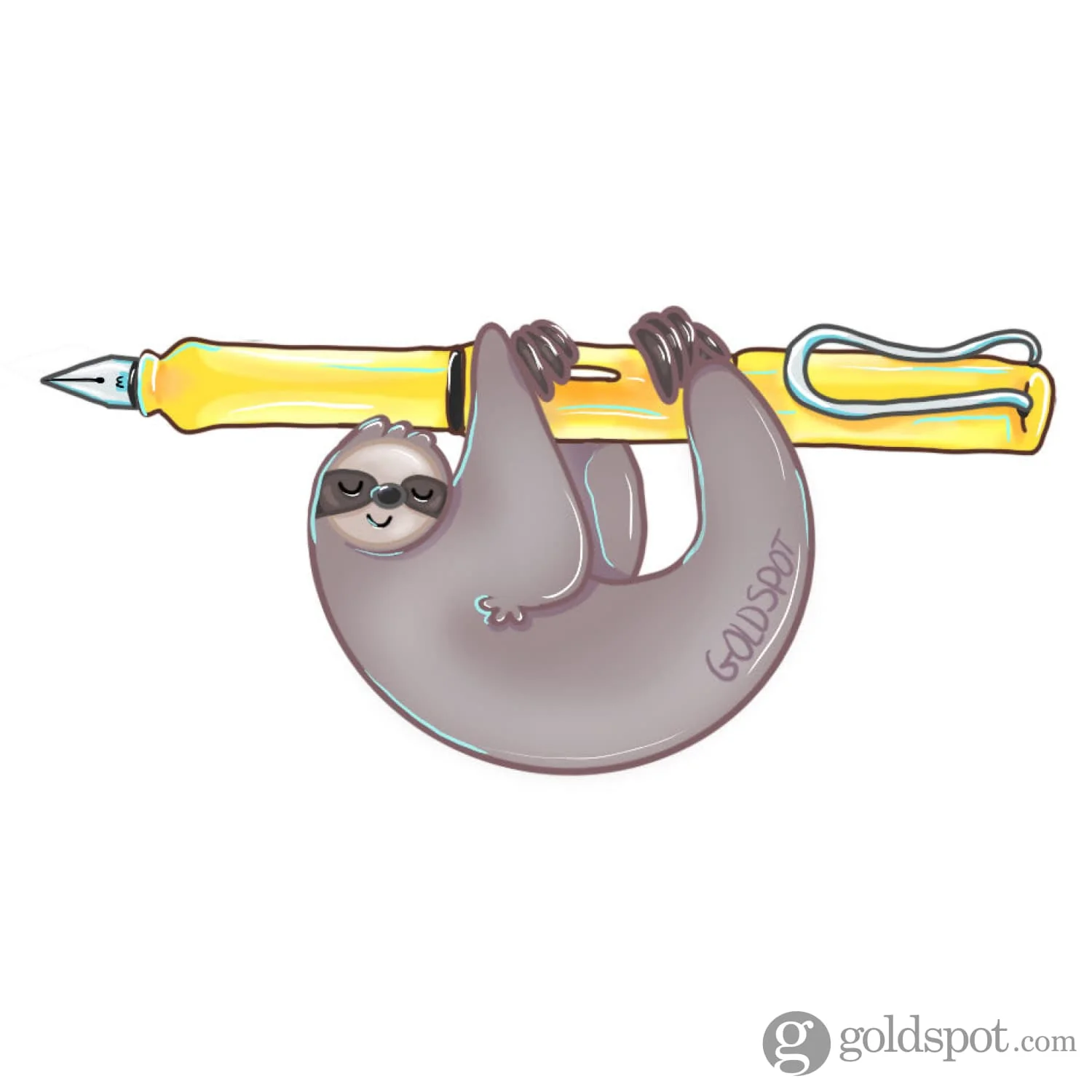 Sloth Pen Hug Sticker - Image 2
