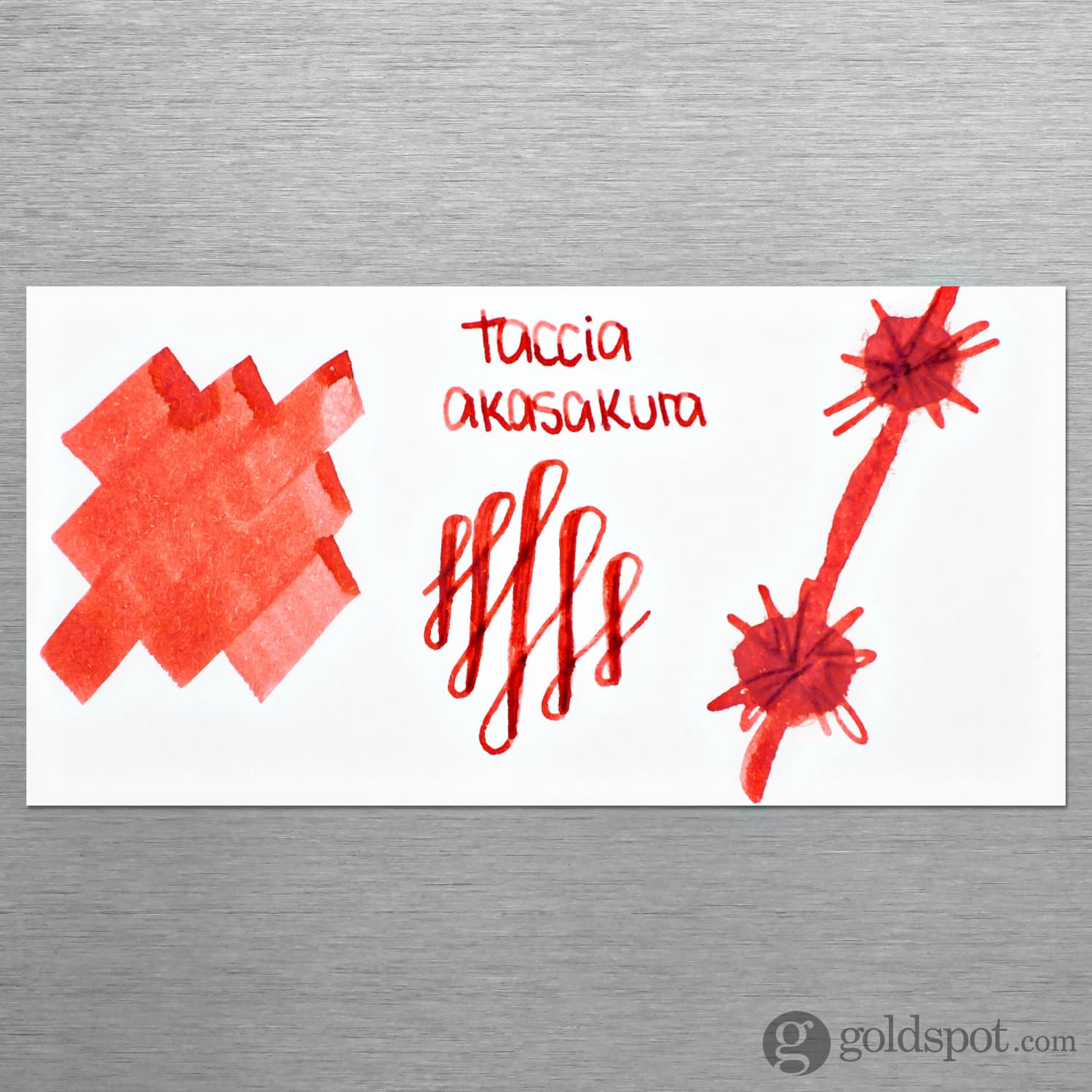 Taccia Sharaku-Akasakura (Red Cherry) Bottled Ink - 40 mL - Image 2