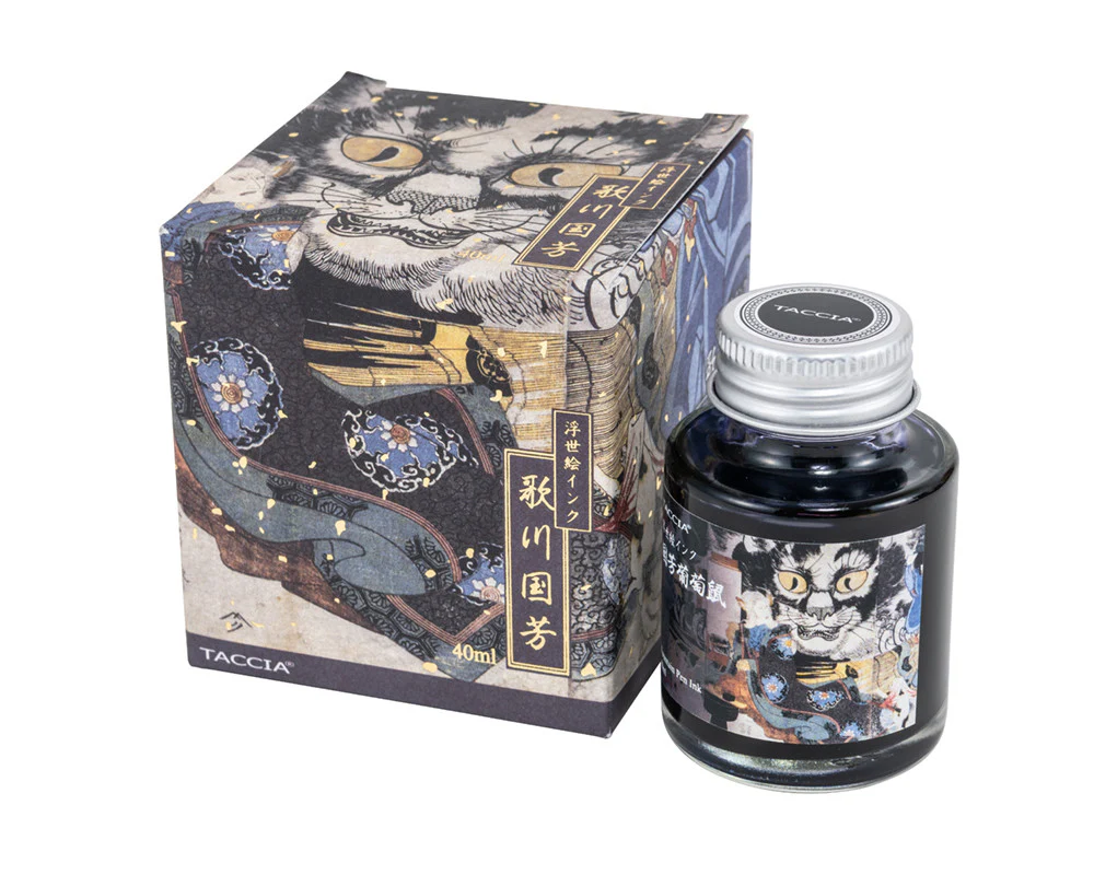 Taccia Ukiyo-e Fountain Pen Ink III in Kuniyoshi-Budounezu (Grape Gray) - 40mL