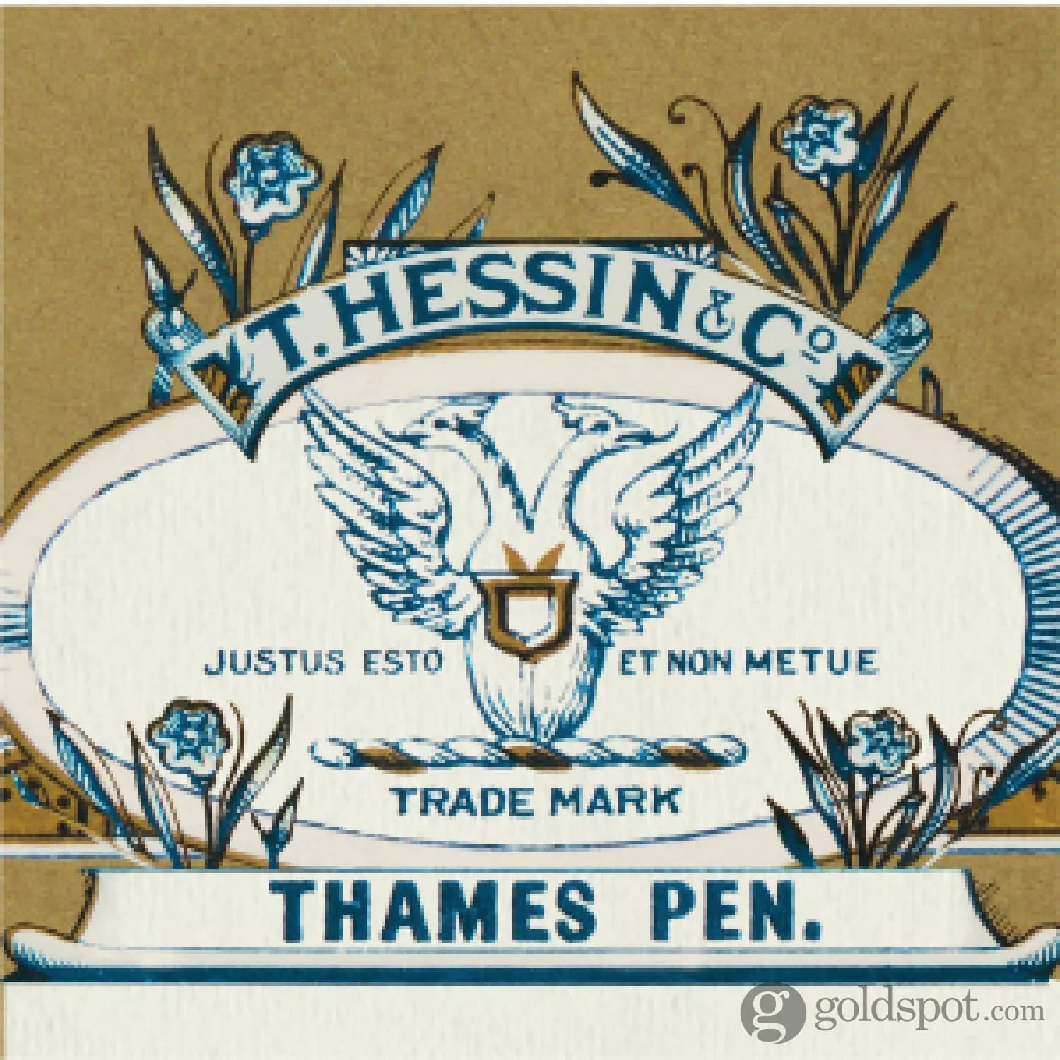 Tom Hessin Charles Fountain Pen in Thames Blue - Image 4