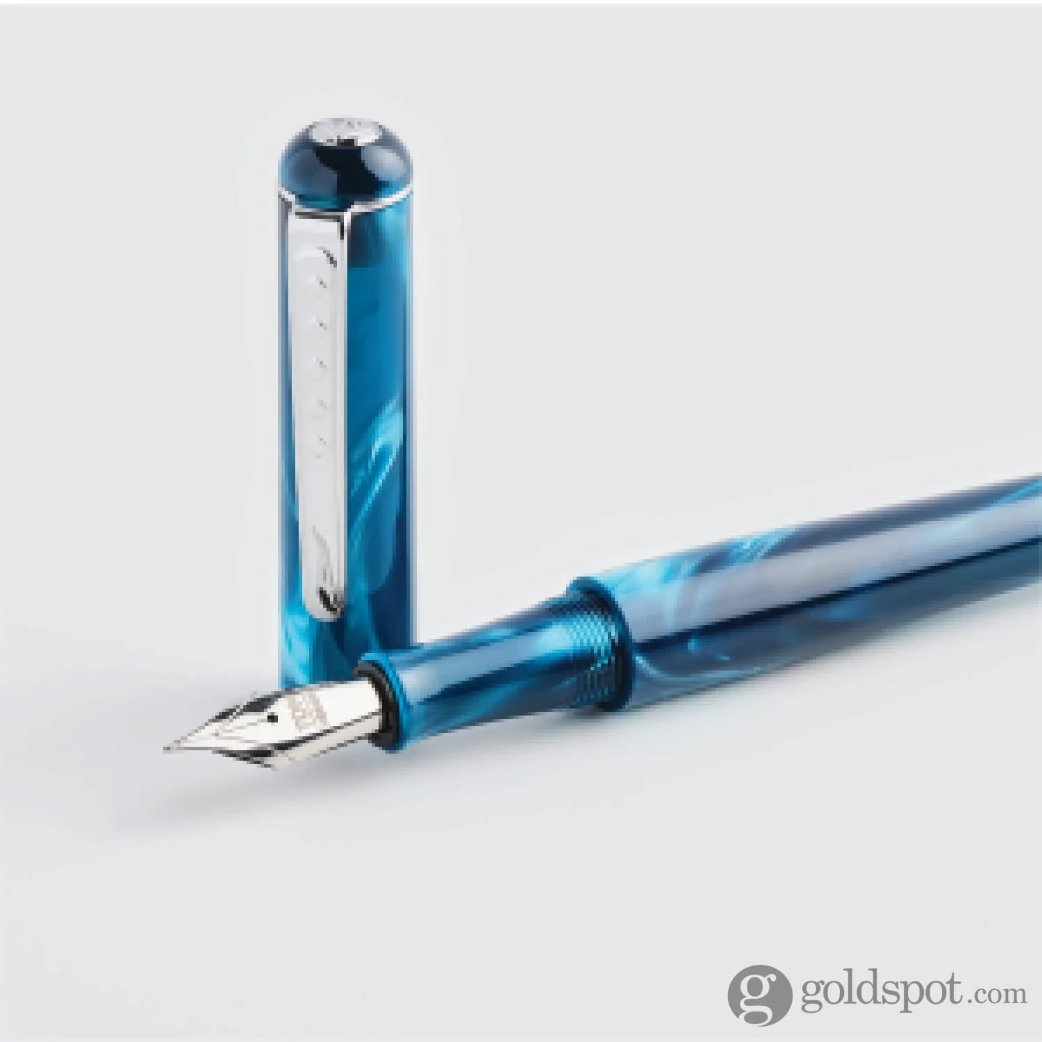 Tom Hessin Charles Fountain Pen in Thames Blue - Image 6