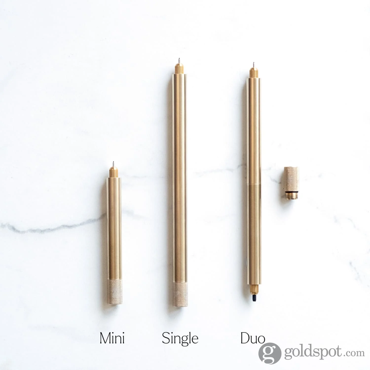 Tom's Studio Lumos Pro Refillable Single Tip Pen in Brass - Special Edition - Image 6