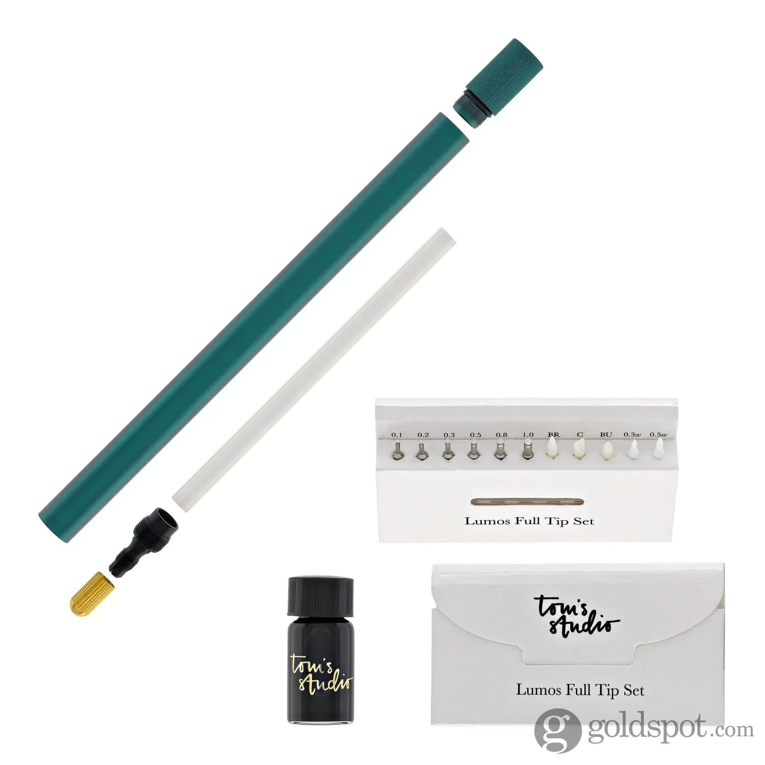 Tom's Studio Lumos Pro Refillable Single Tip Pen in Ivy - Image 3