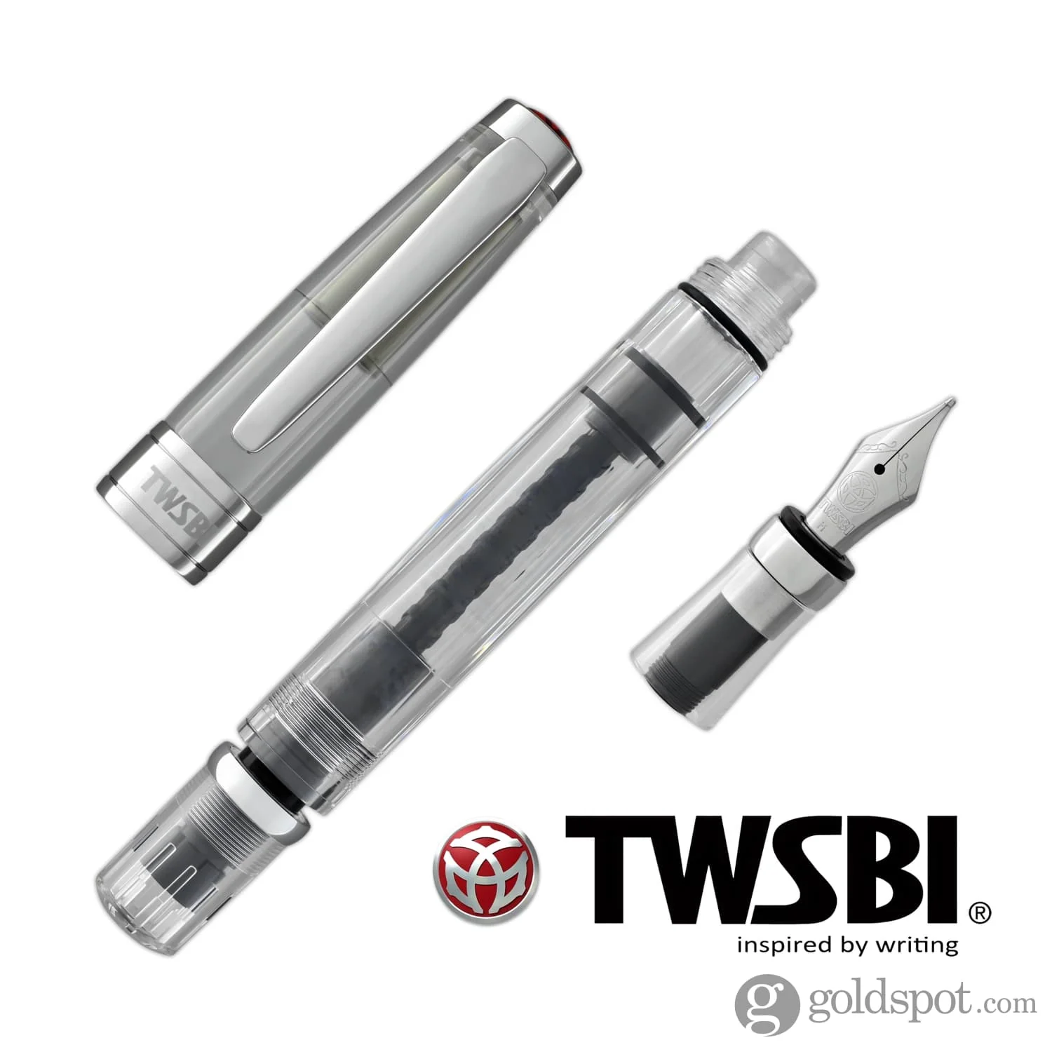 TWSBI Diamond 580 Fountain Pen in Clear Demonstrator - Image 7