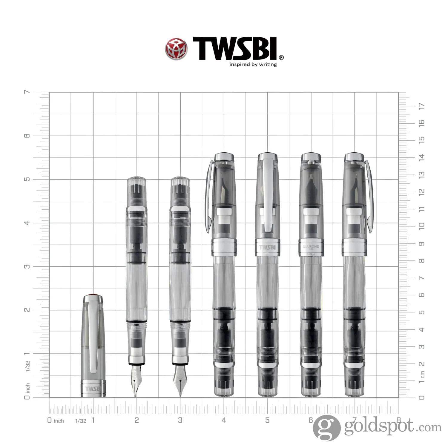 TWSBI Diamond 580 Fountain Pen in Clear Demonstrator - Image 8