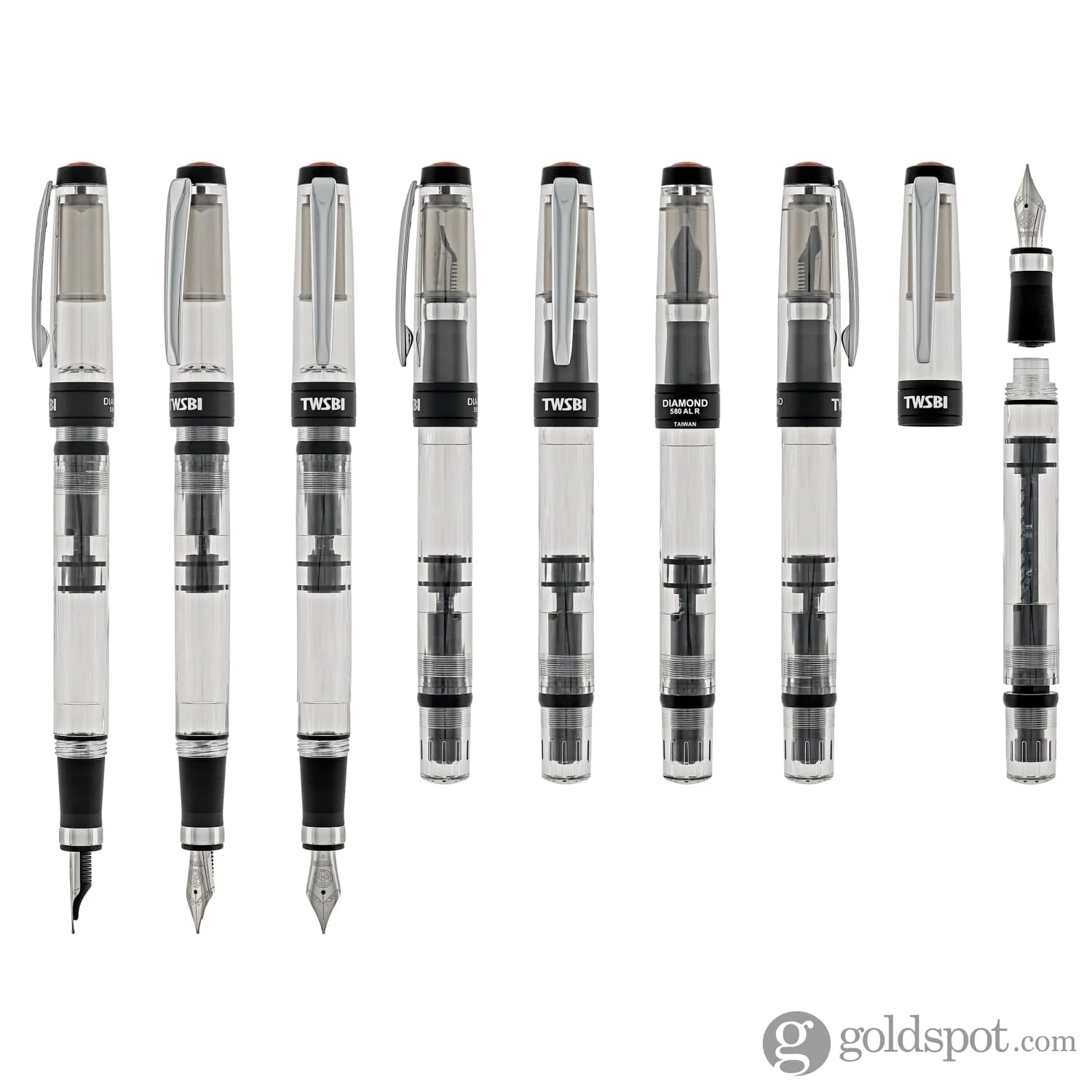TWSBI Diamond 580ALR Fountain Pen in Black - Image 8