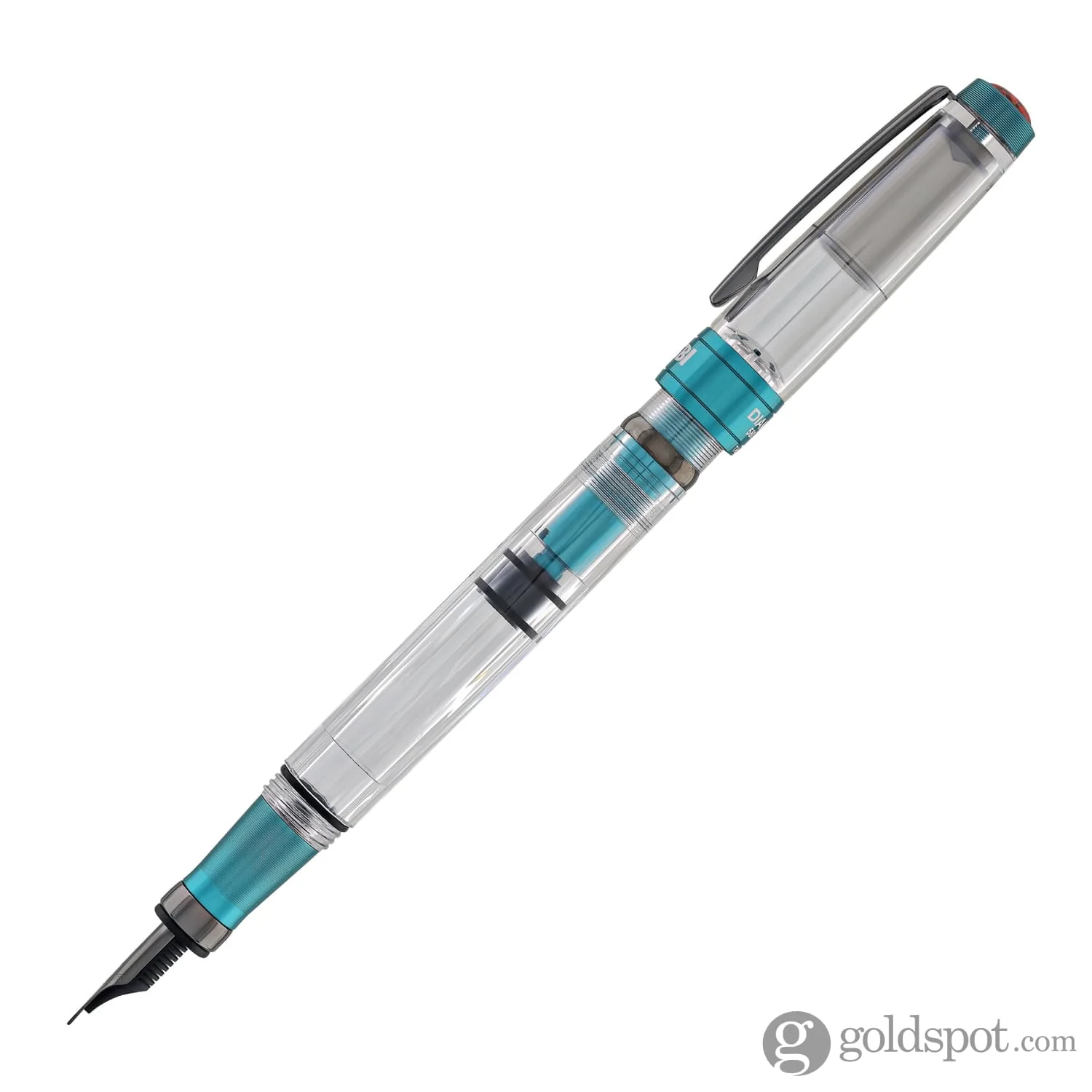 TWSBI Diamond 580ALR Fountain Pen in Caribbean with Onyx - Image 4