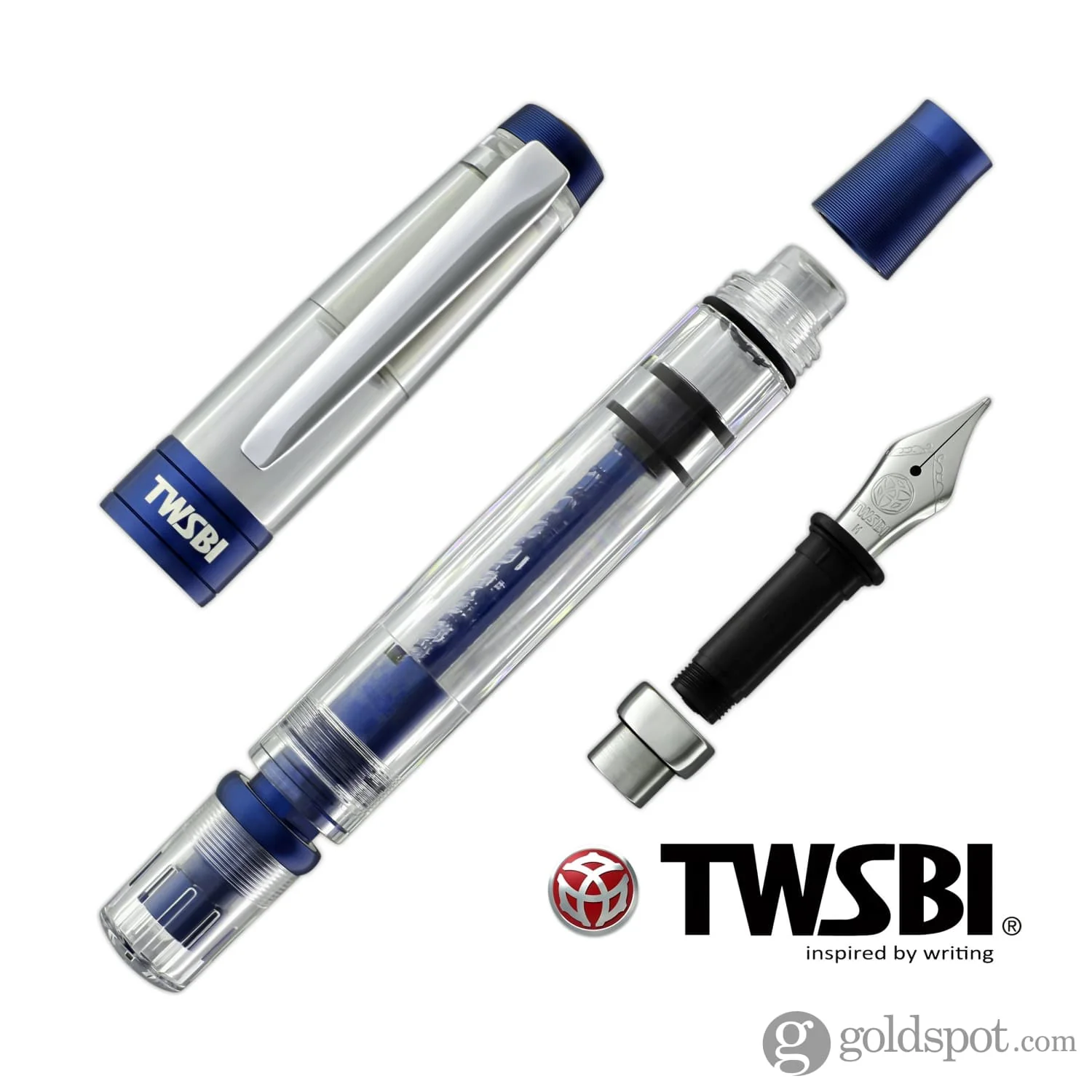 TWSBI Diamond 580ALR Fountain Pen in Navy Blue Special Edition - Image 7