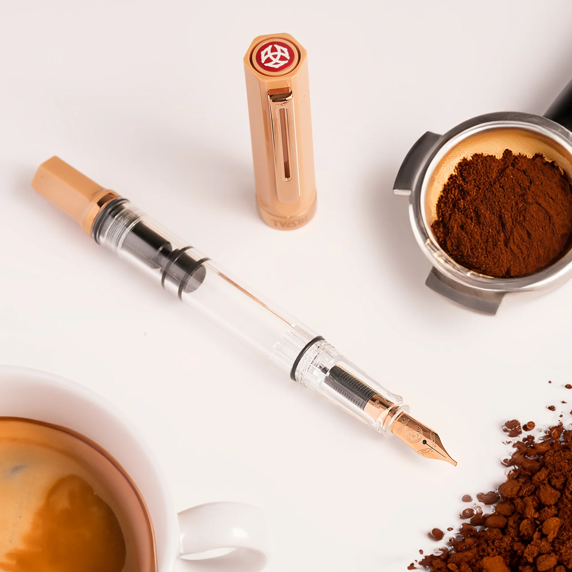 TWSBI Eco Fountain Pen in Caffè with Bronze Trim - Image 11