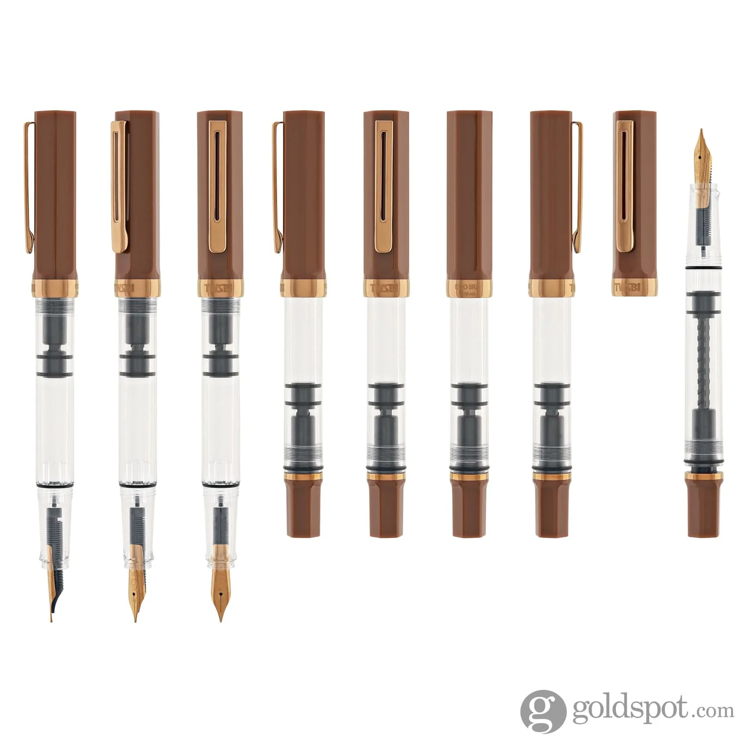 TWSBI Eco Fountain Pen in Espresso with Bronze - Image 8