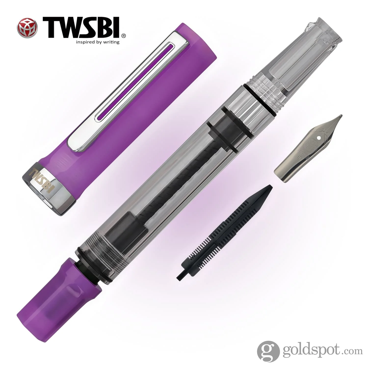 TWSBI Eco Fountain Pen in Glow Purple - Image 6