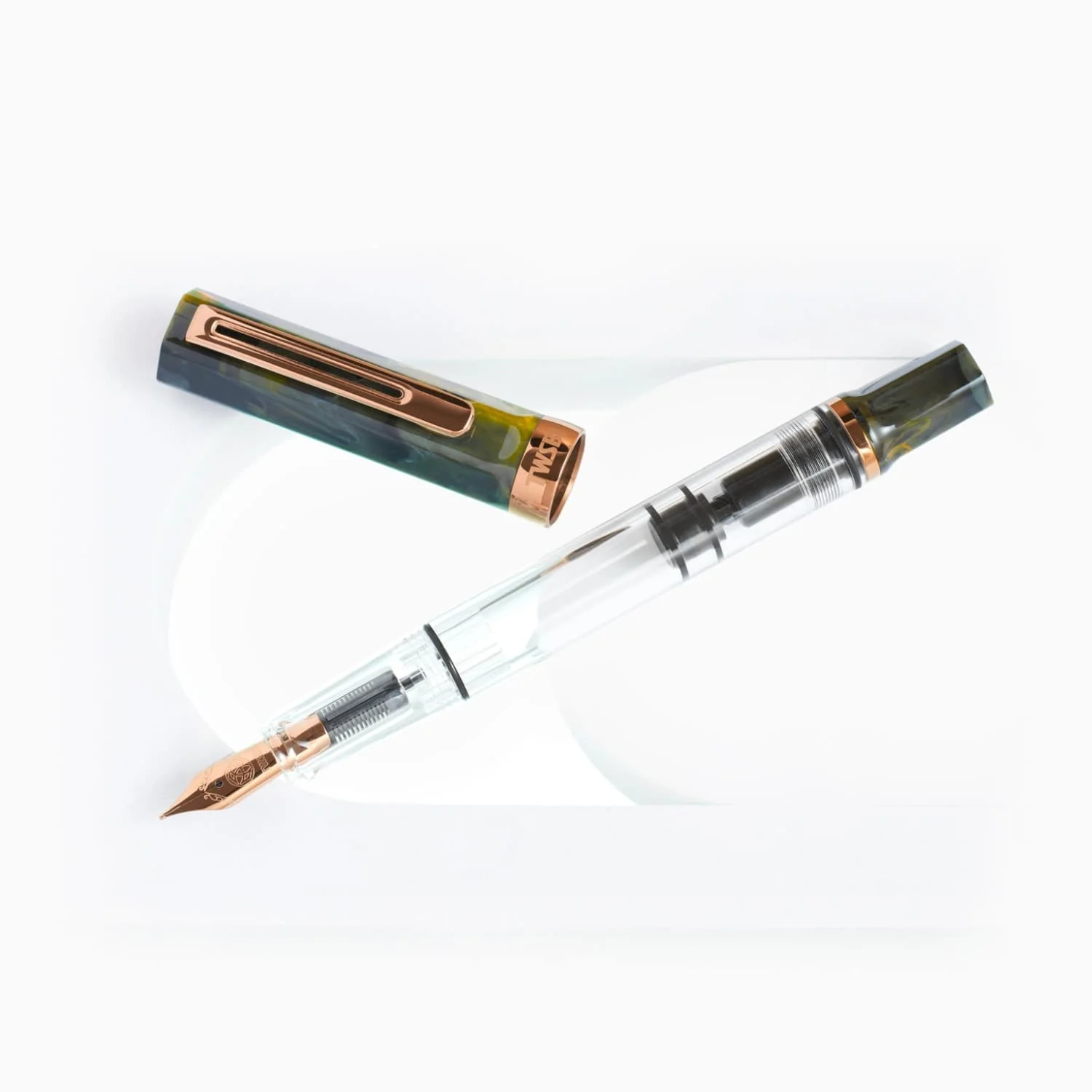 TWSBI Eco Fountain Pen in Serpentine with Bronze Trim