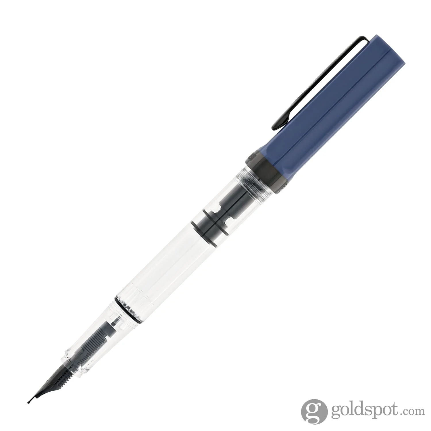 TWSBI Eco Fountain Pen in Slate Blue with Onyx Trim - Image 6