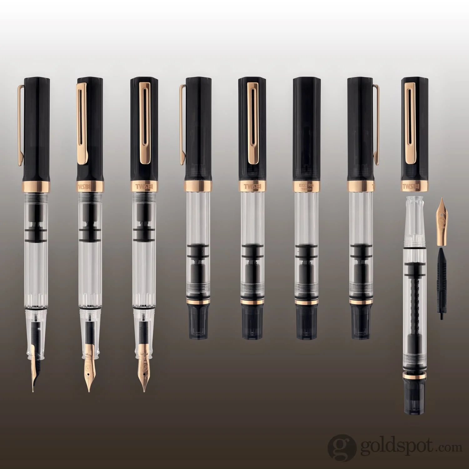 TWSBI Eco Fountain Pen in Smoke Rose Gold - Image 8