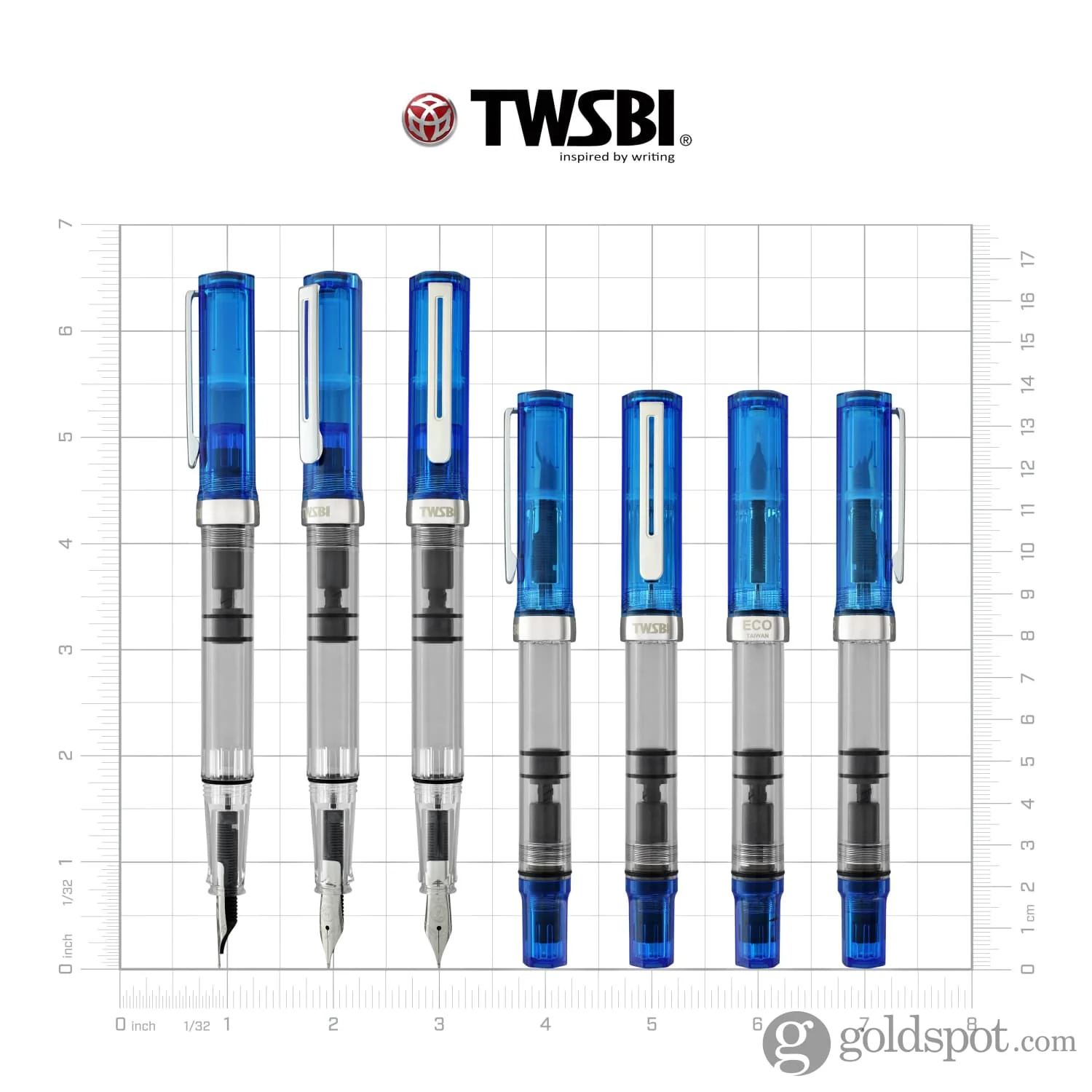 TWSBI Eco Fountain Pen in Transparent Blue - Image 8