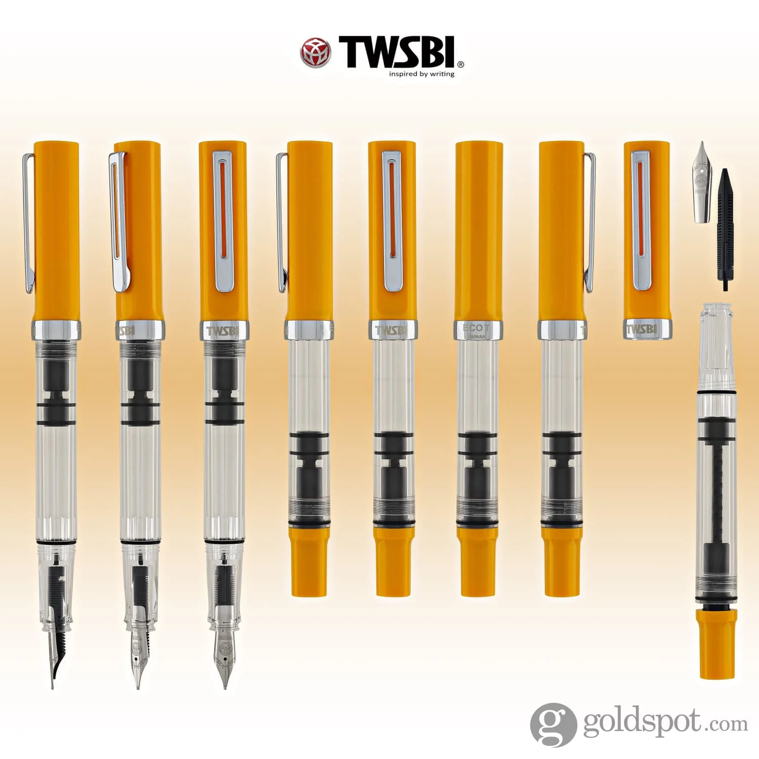 TWSBI Eco-T Fountain Pen in Saffron - Image 8
