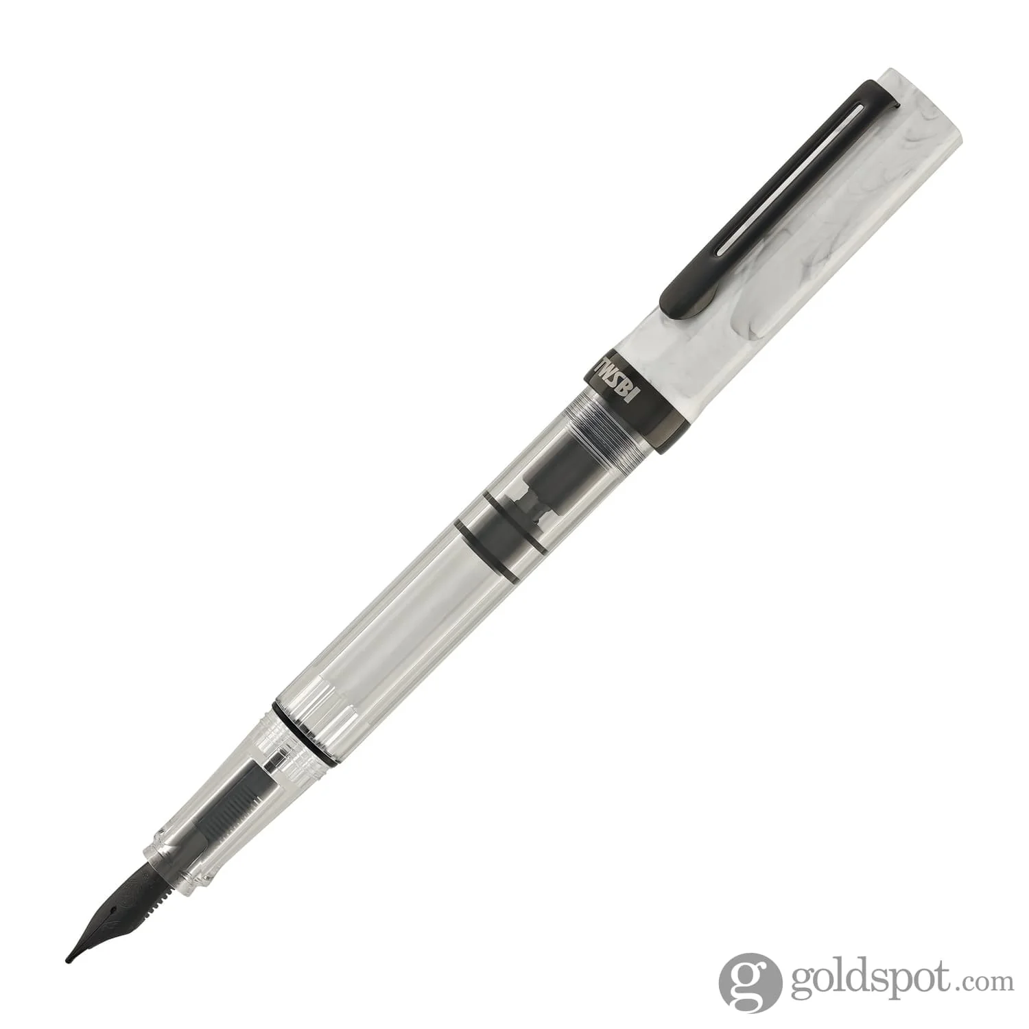 Twsbi ECO Fountain Pen in Carrara with Onyx - Image 5