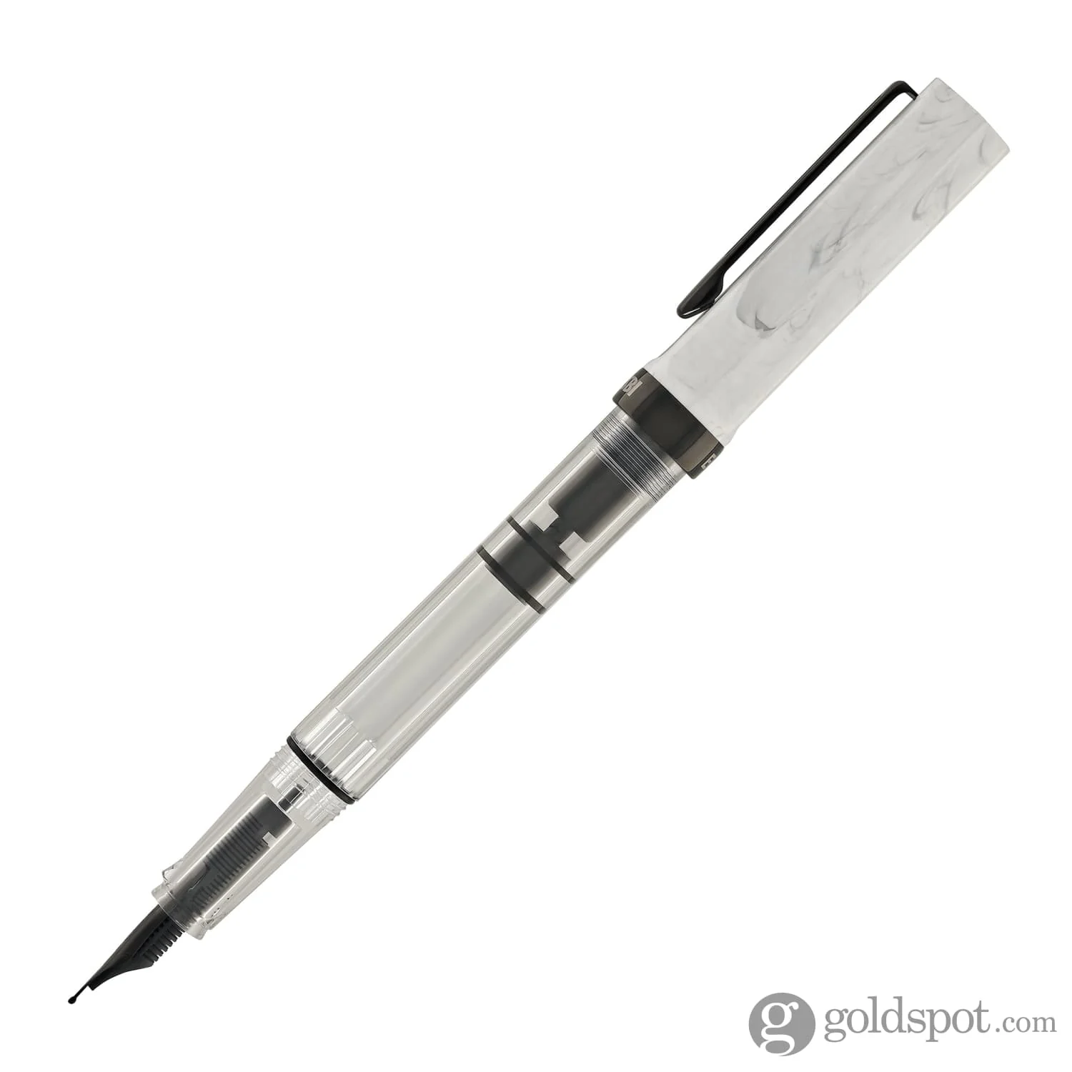 Twsbi ECO Fountain Pen in Carrara with Onyx - Image 6