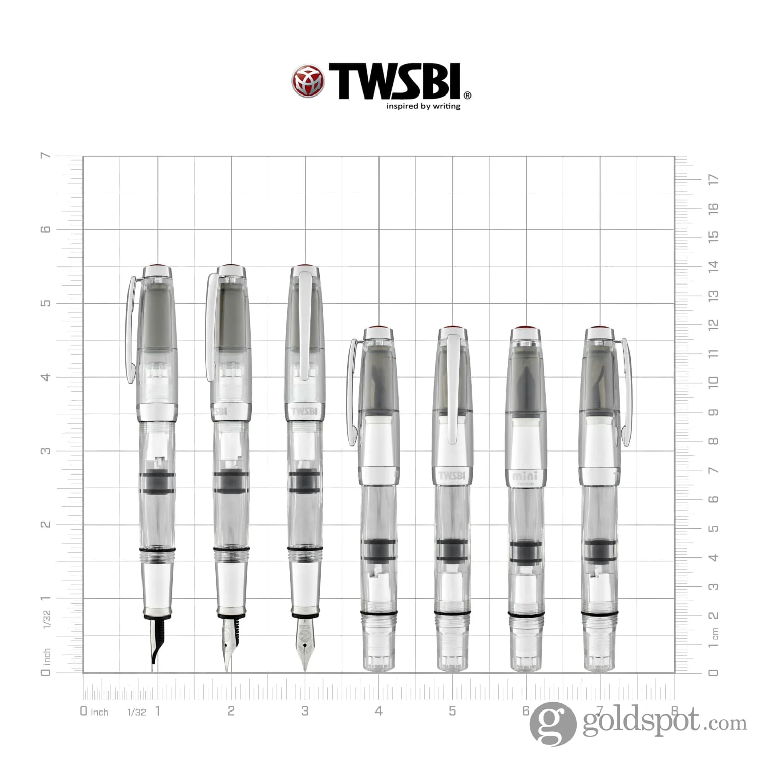 TWSBI Mini Fountain Pen in AL Silver - Image 7