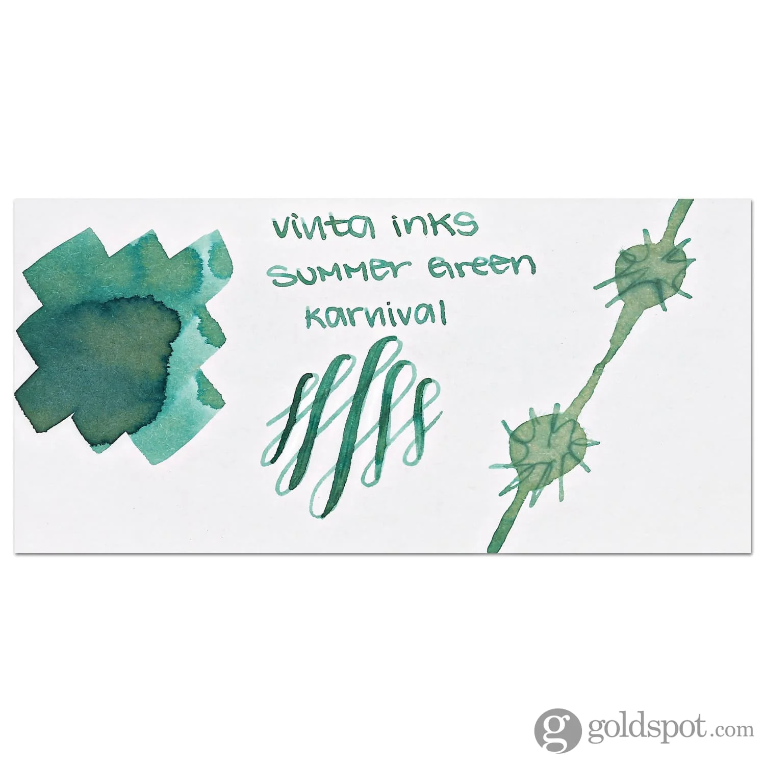 Vinta Inks 2.0 Bottled Ink in Summer Green [Carnival 1908] - 30mL - Image 2