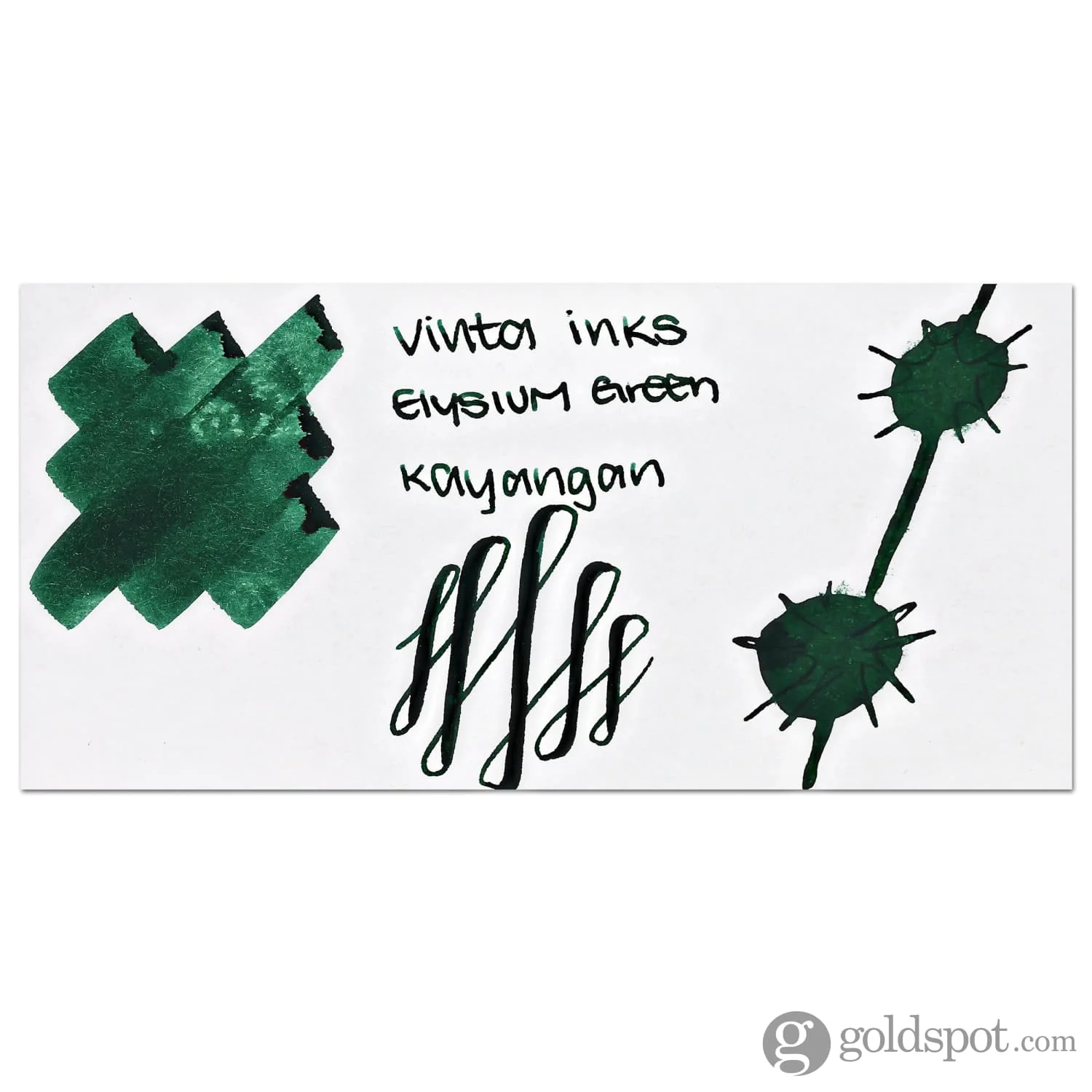 Vinta Inks 3.0 Bottled Ink in Elysium Green [Kayangan 1967] - 30mL - Image 2