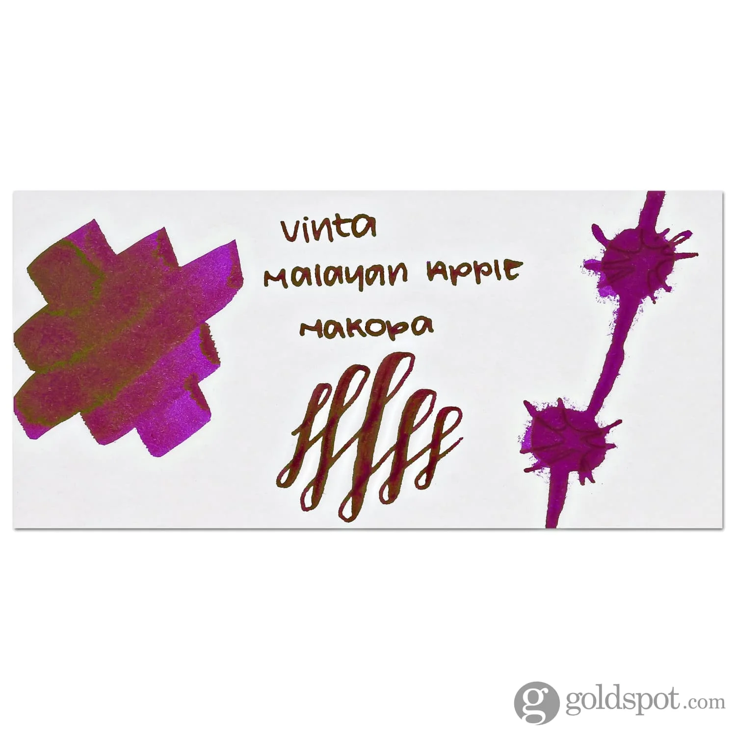 Vinta Inks 3.0 Bottled Ink in Malayan Apple [Makopa 1938] - 30mL - Image 2