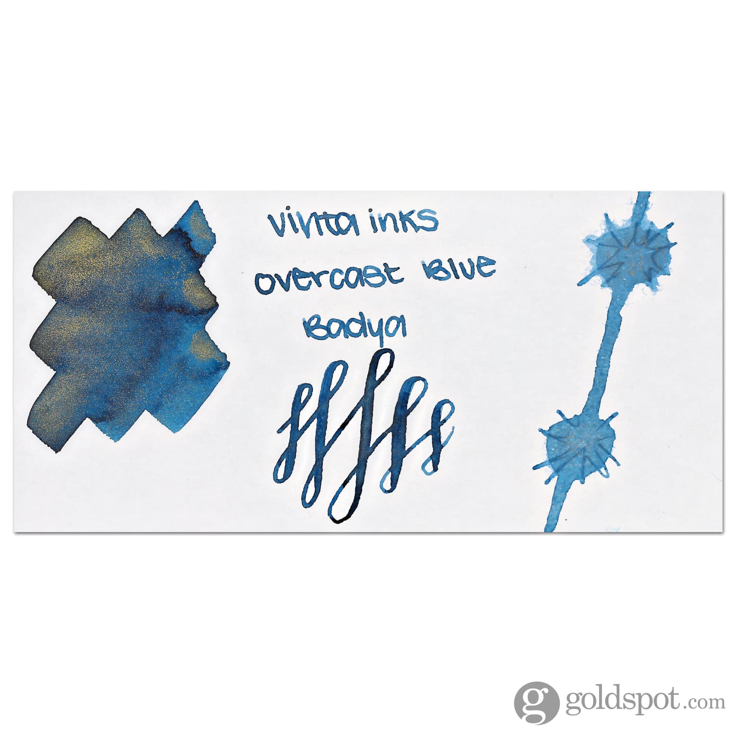 Vinta Inks Hello Rain Bottled Ink in Overcast Blue [Badya 1865] - 30mL - Image 2