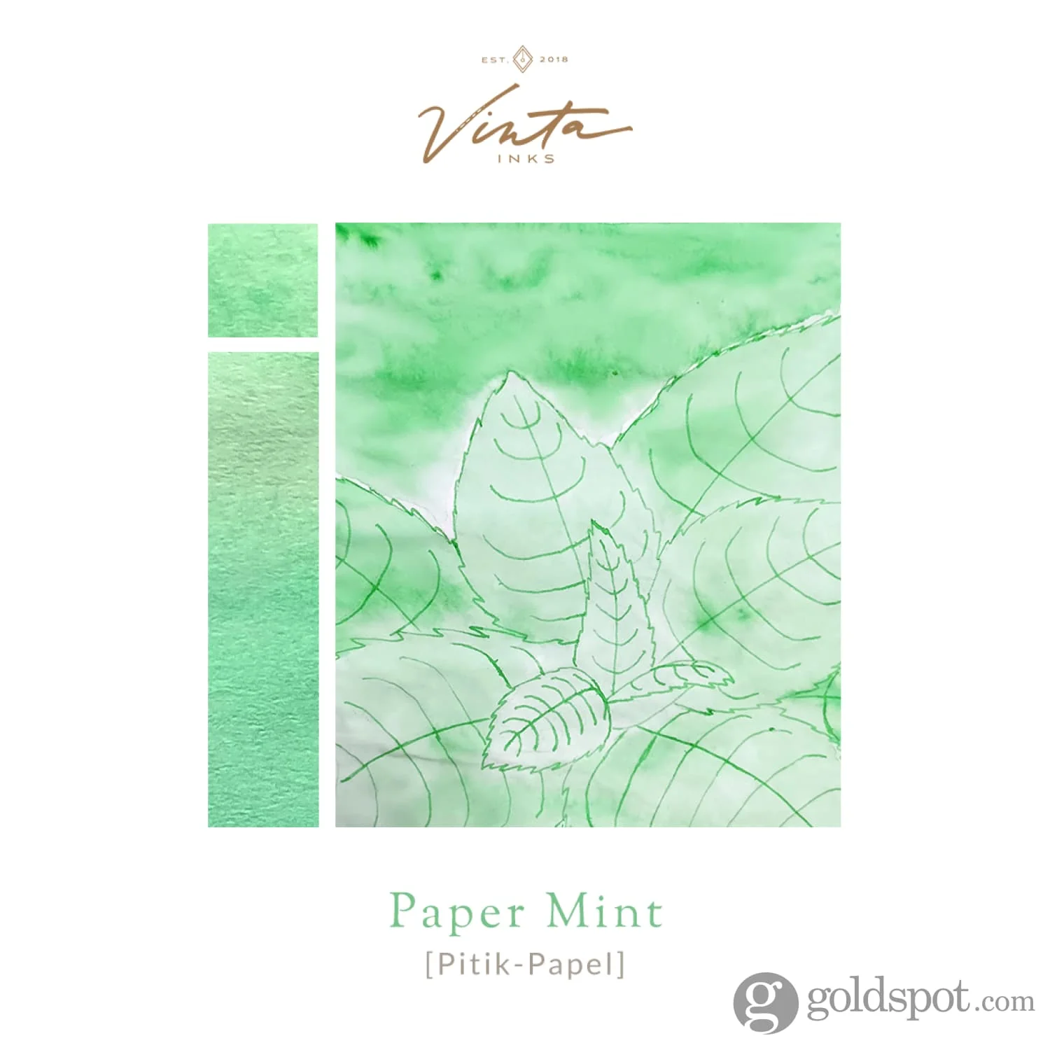 Vinta Inks Homeroom Bottled Ink in Paper Mint [Pitik Papel] - 30mL - Image 3