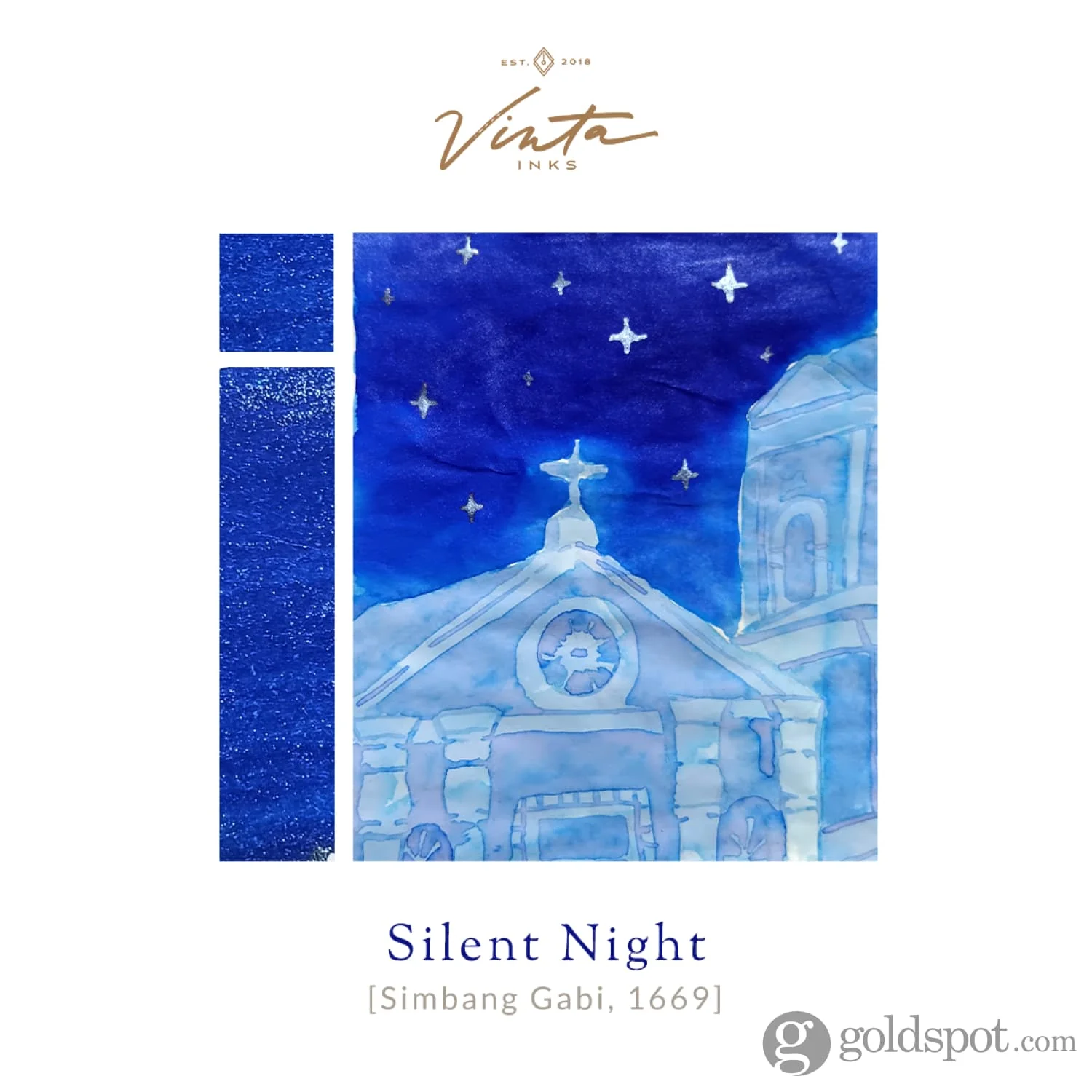 Vinta Inks Seasonal Bottled Ink in Silent Night [Simbang Gabi 1669] - 30mL - Image 4