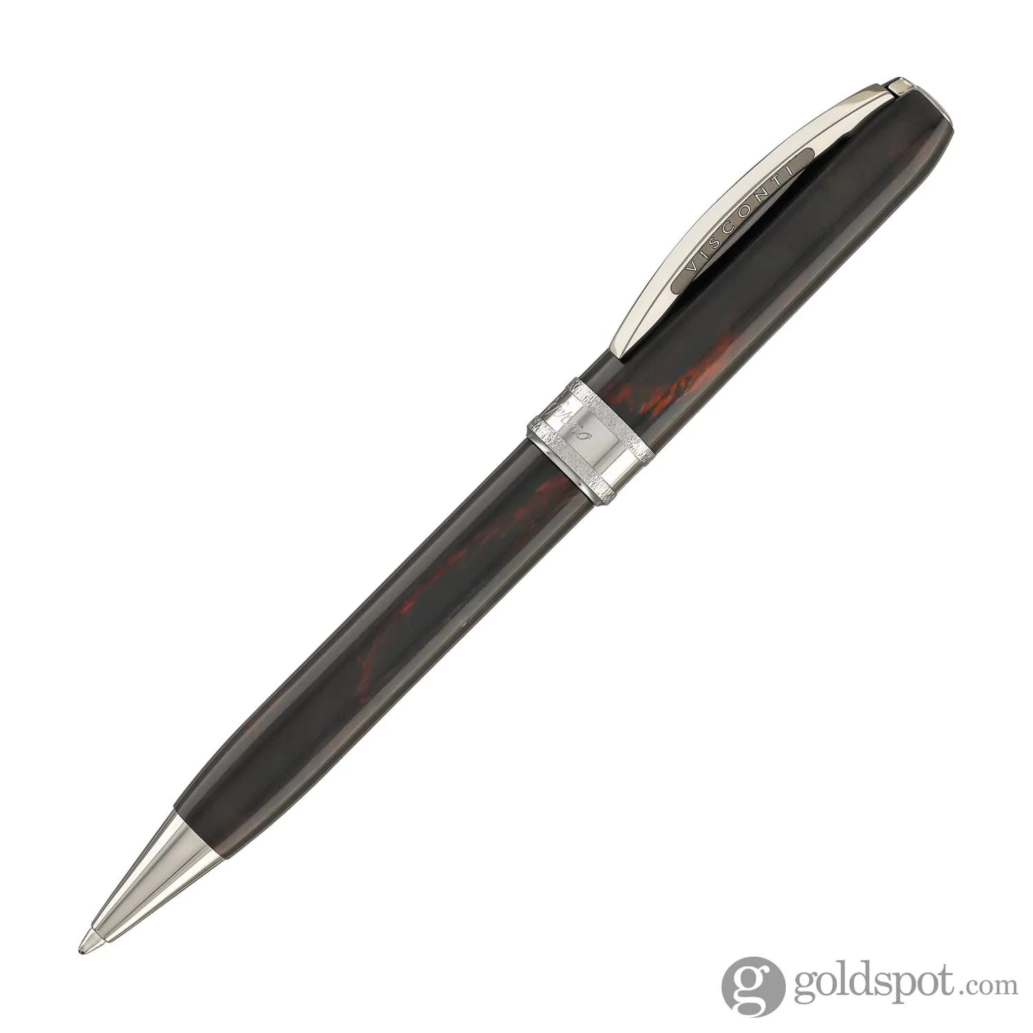 Visconti Comedia Ballpoint Pen in Inferno with Ruthenium Trim - Image 2
