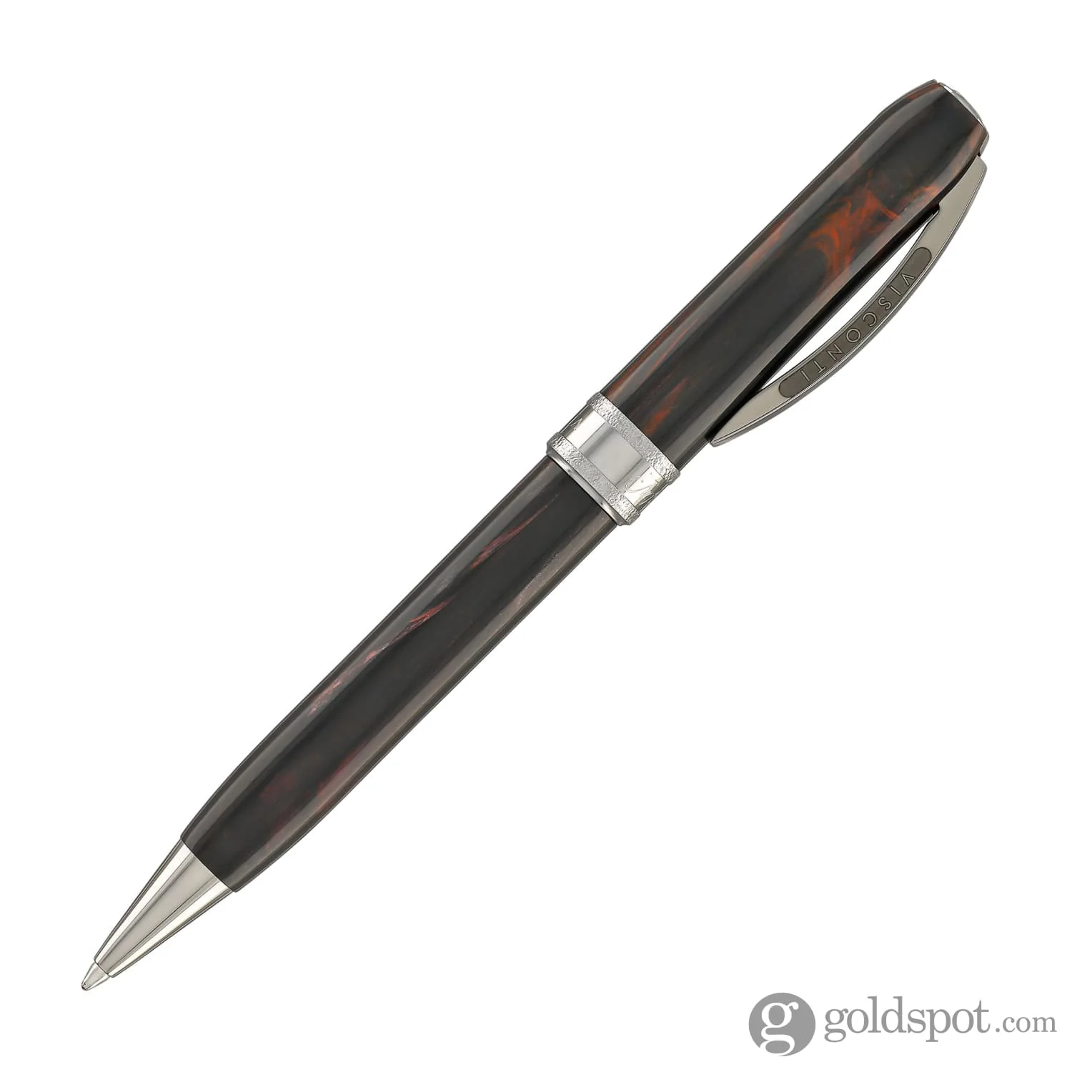 Visconti Comedia Ballpoint Pen in Inferno with Ruthenium Trim - Image 4