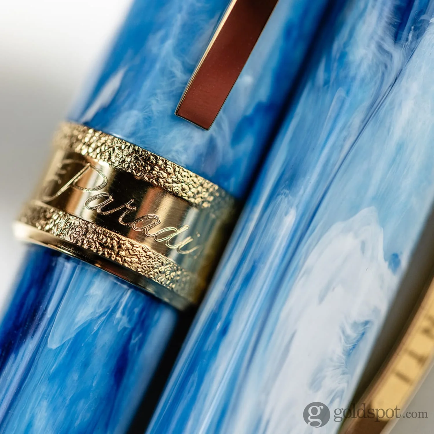 Visconti Comedia Ballpoint Pen in Paradiso with Yellow Gold Trim - Image 8