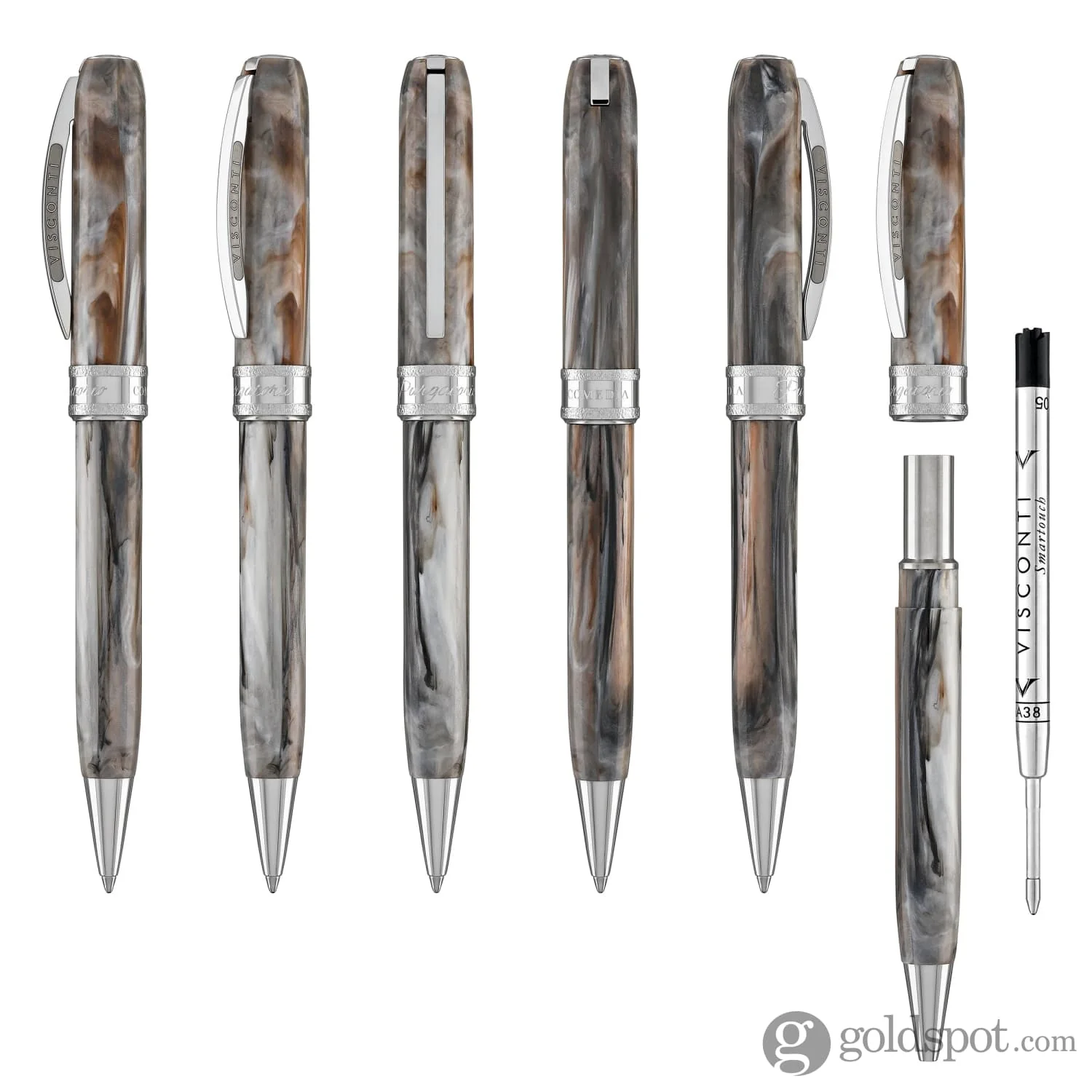 Visconti Comedia Ballpoint Pen in Purgatorio with Palladium Trim - Image 6