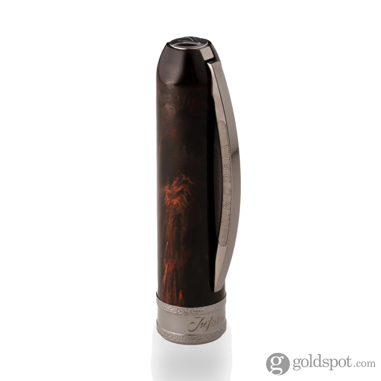 Visconti Comedia Fountain Pen in Inferno with Ruthenium Trim - Image 11