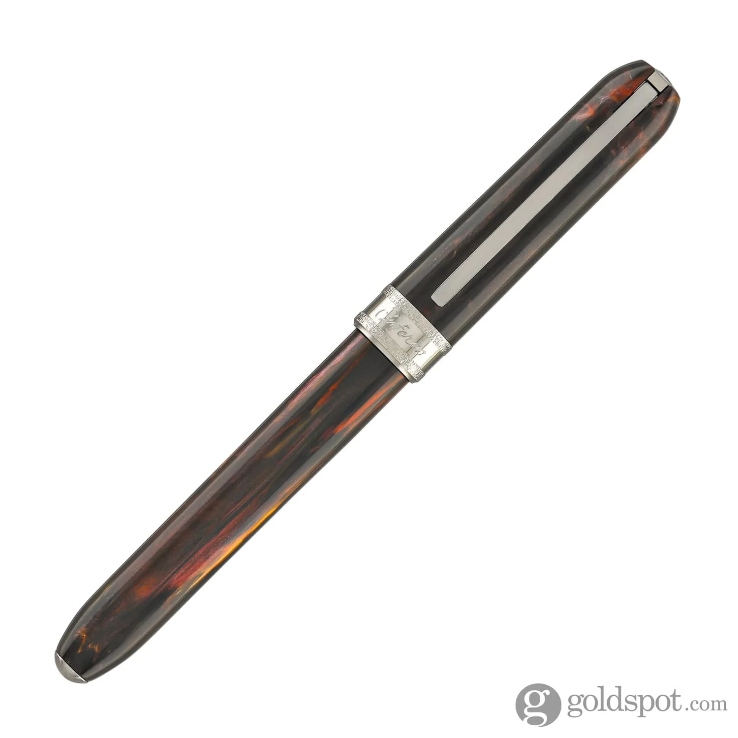 Visconti Comedia Fountain Pen in Inferno with Ruthenium Trim - Image 4