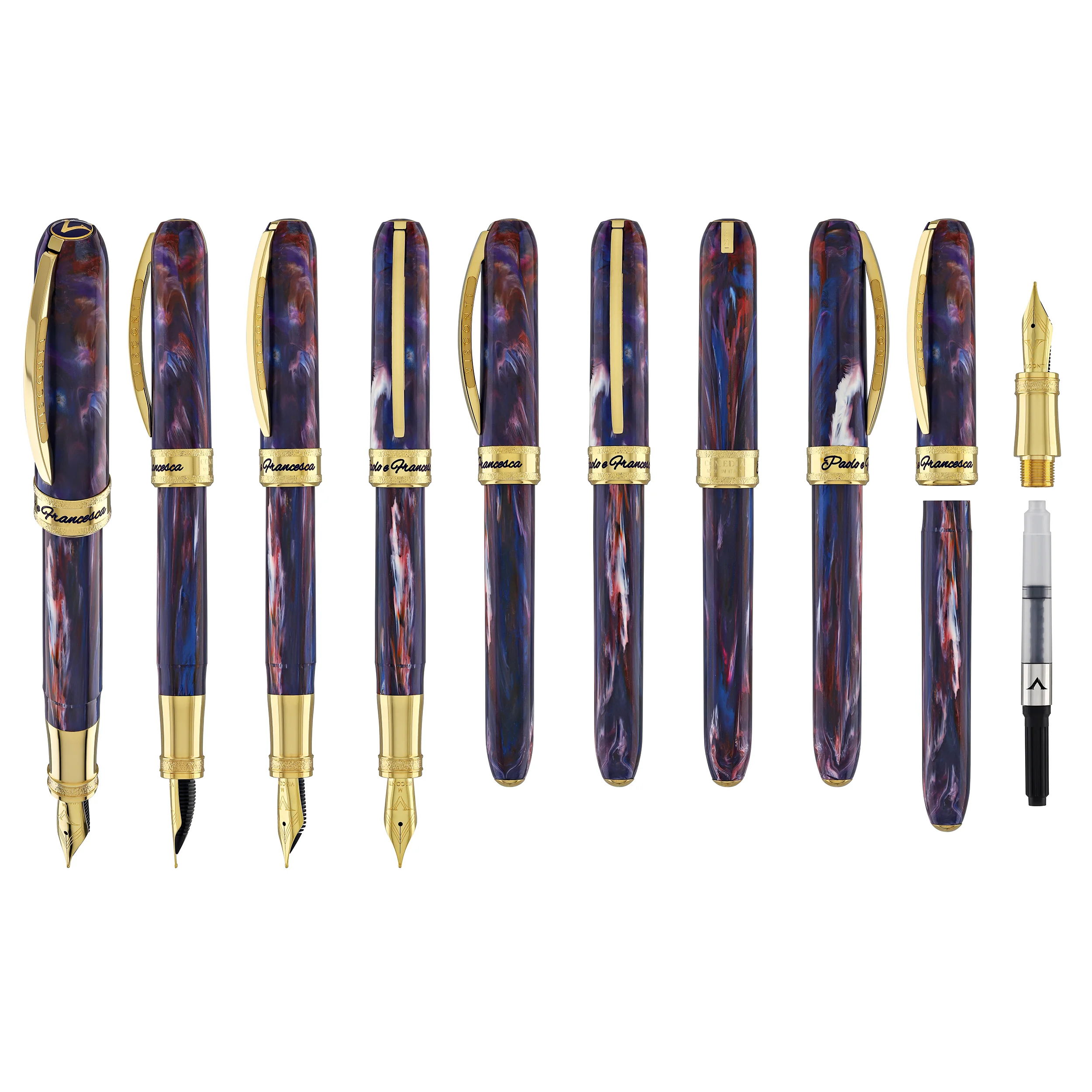 Visconti Comedia Fountain Pen in Paolo & Francesca - Image 9