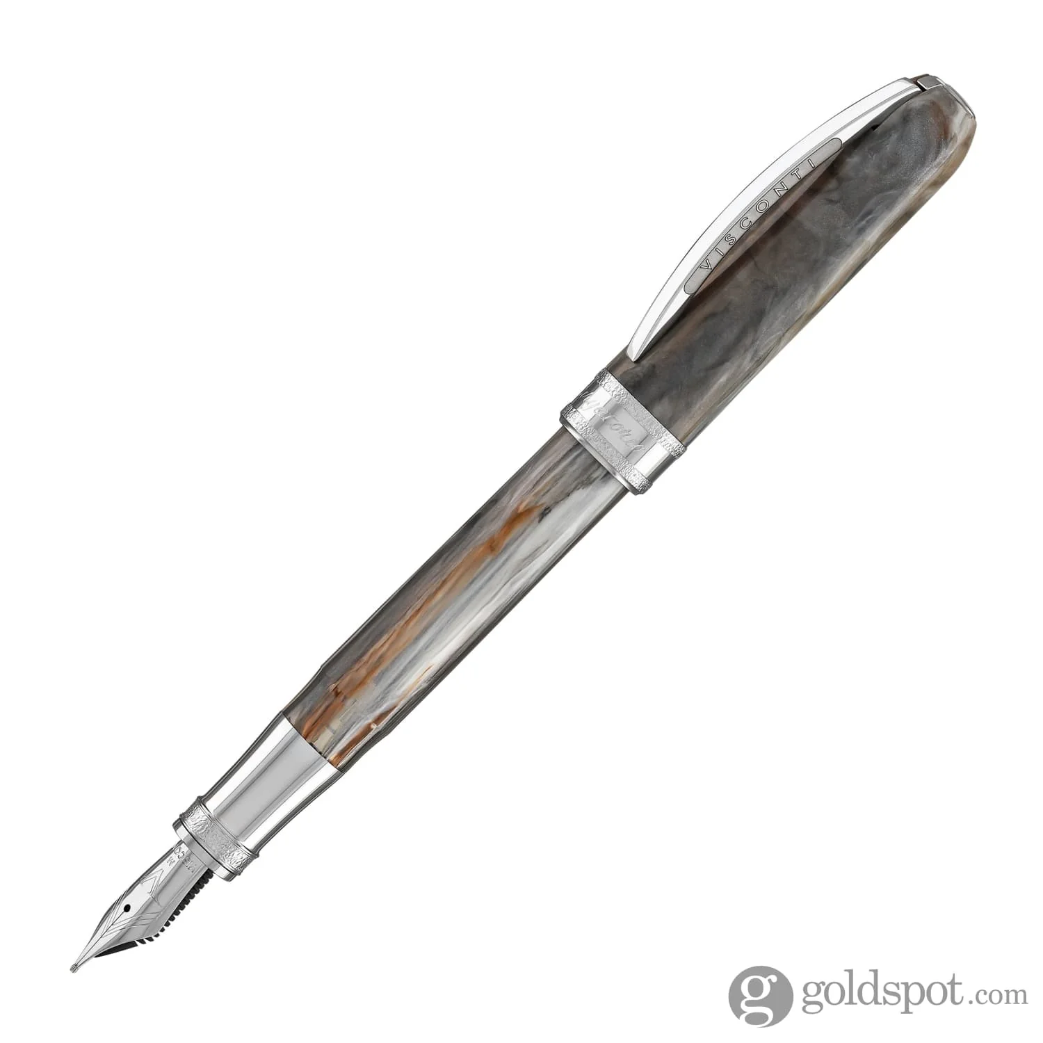 Visconti Comedia Fountain Pen in Purgatorio with Palladium Trim - Image 2