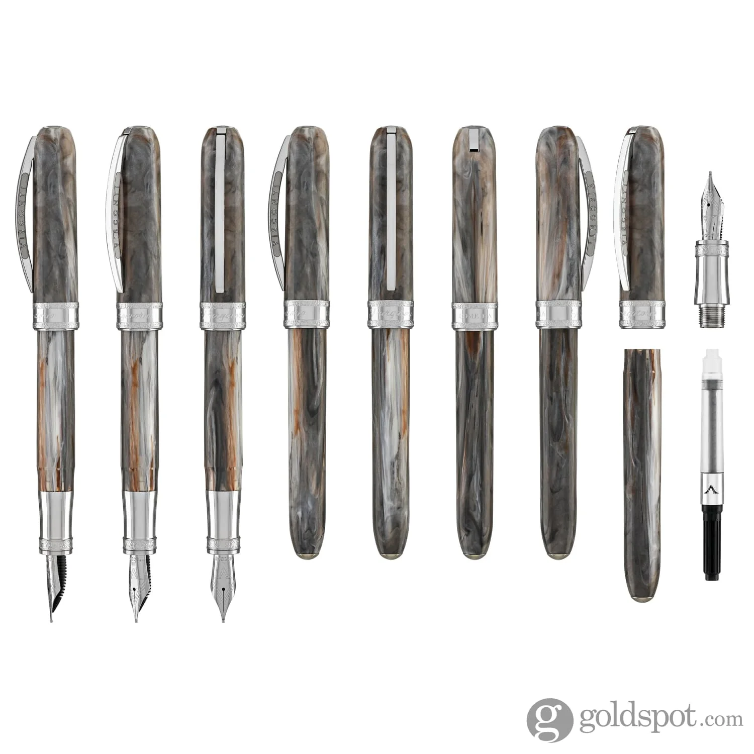 Visconti Comedia Fountain Pen in Purgatorio with Palladium Trim - Image 8