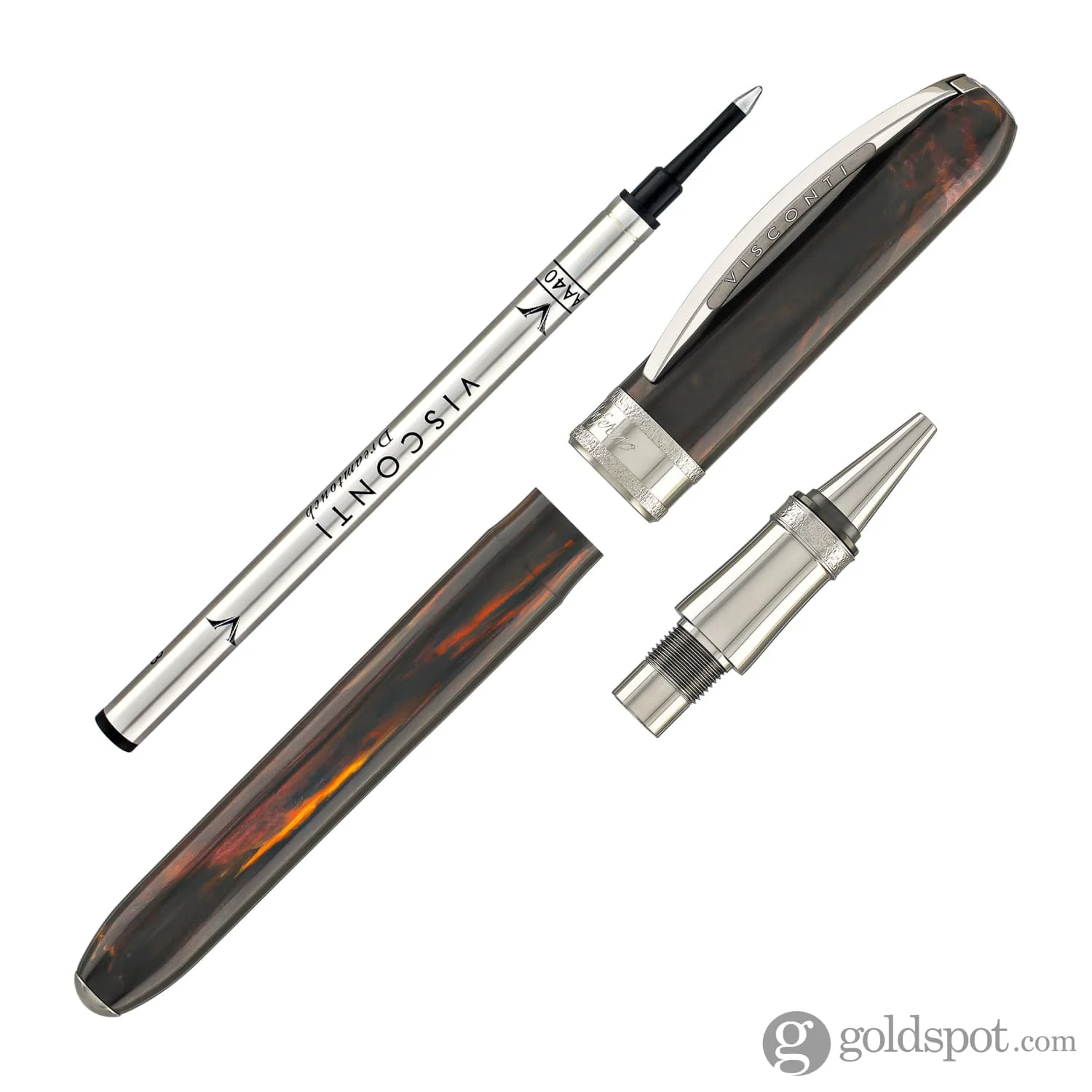 Visconti Comedia Rollerball Pen in Inferno with Ruthenium Trim - Image 7