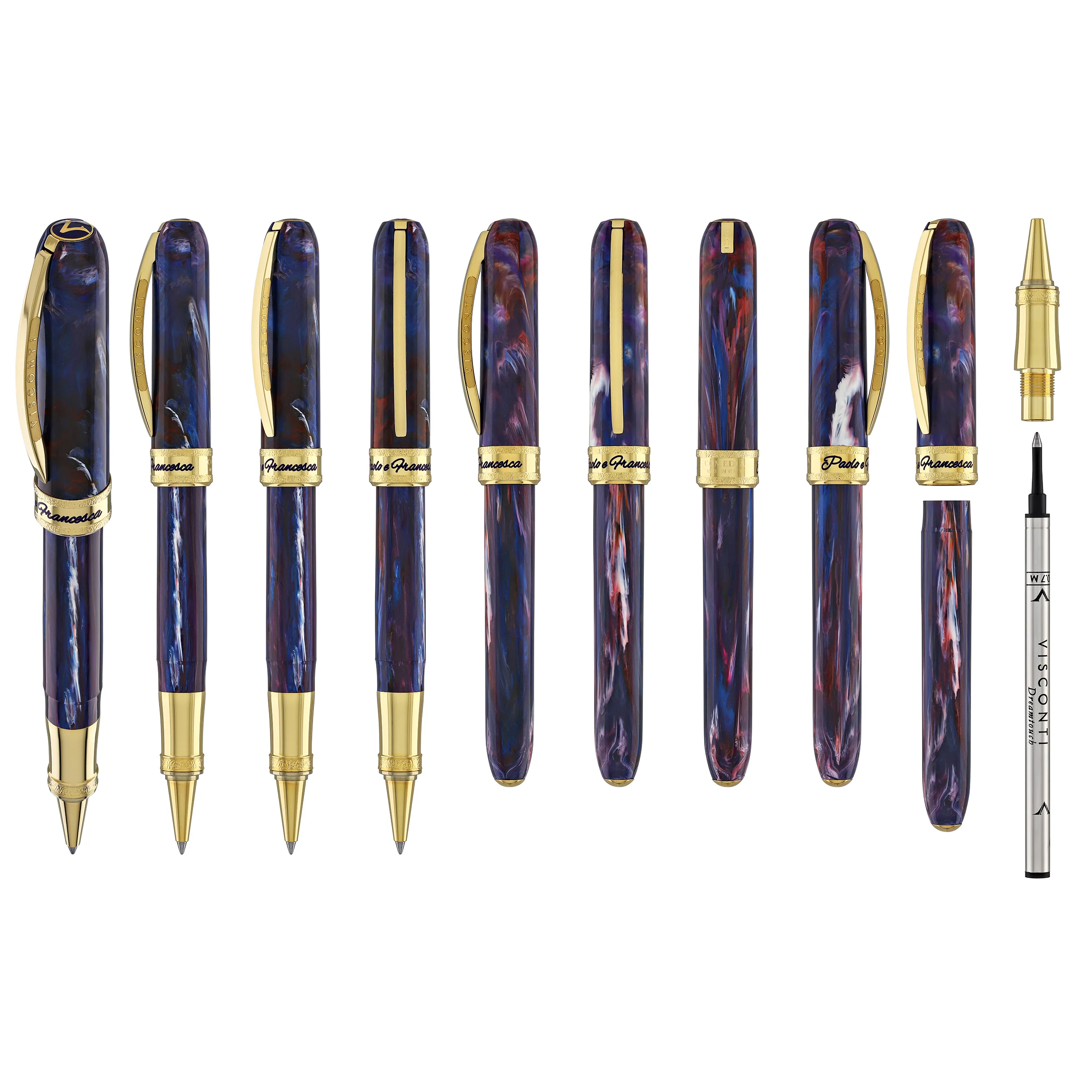 Visconti Comedia Rollerball Pen in Paolo & Francesca - Image 9