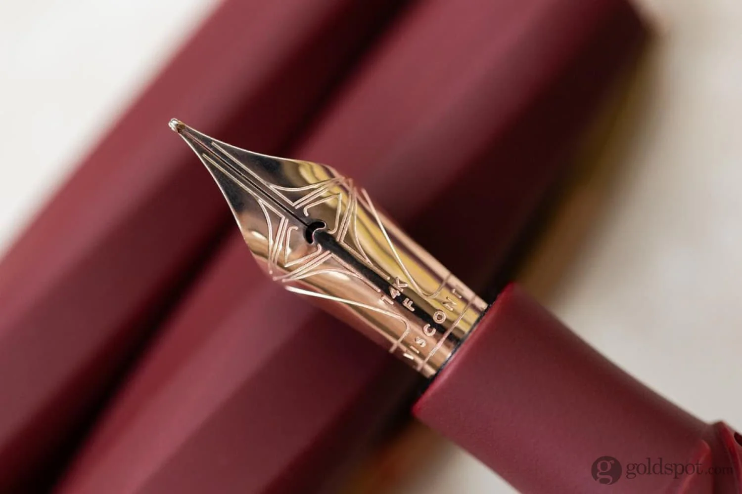 Visconti Divinia Fountain Pen in Matte Bordeaux - Image 10