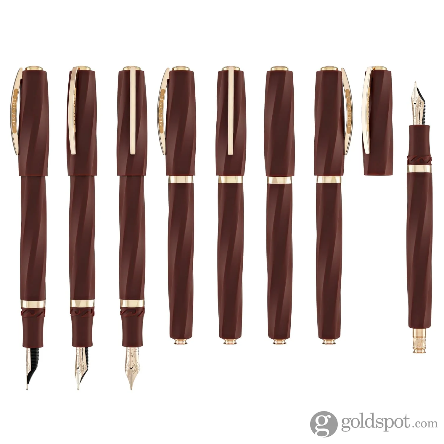 Visconti Divinia Fountain Pen in Matte Bordeaux - Image 8