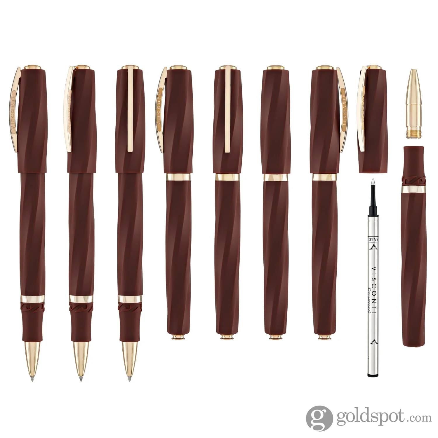 Visconti Divinia Rollerball Pen in Matte Bordeaux - Image 8