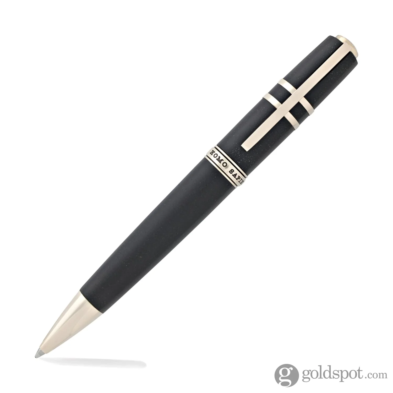 Visconti Homo Sapiens Ballpoint Pen in Lava Black with Bronze Trim - Image 2