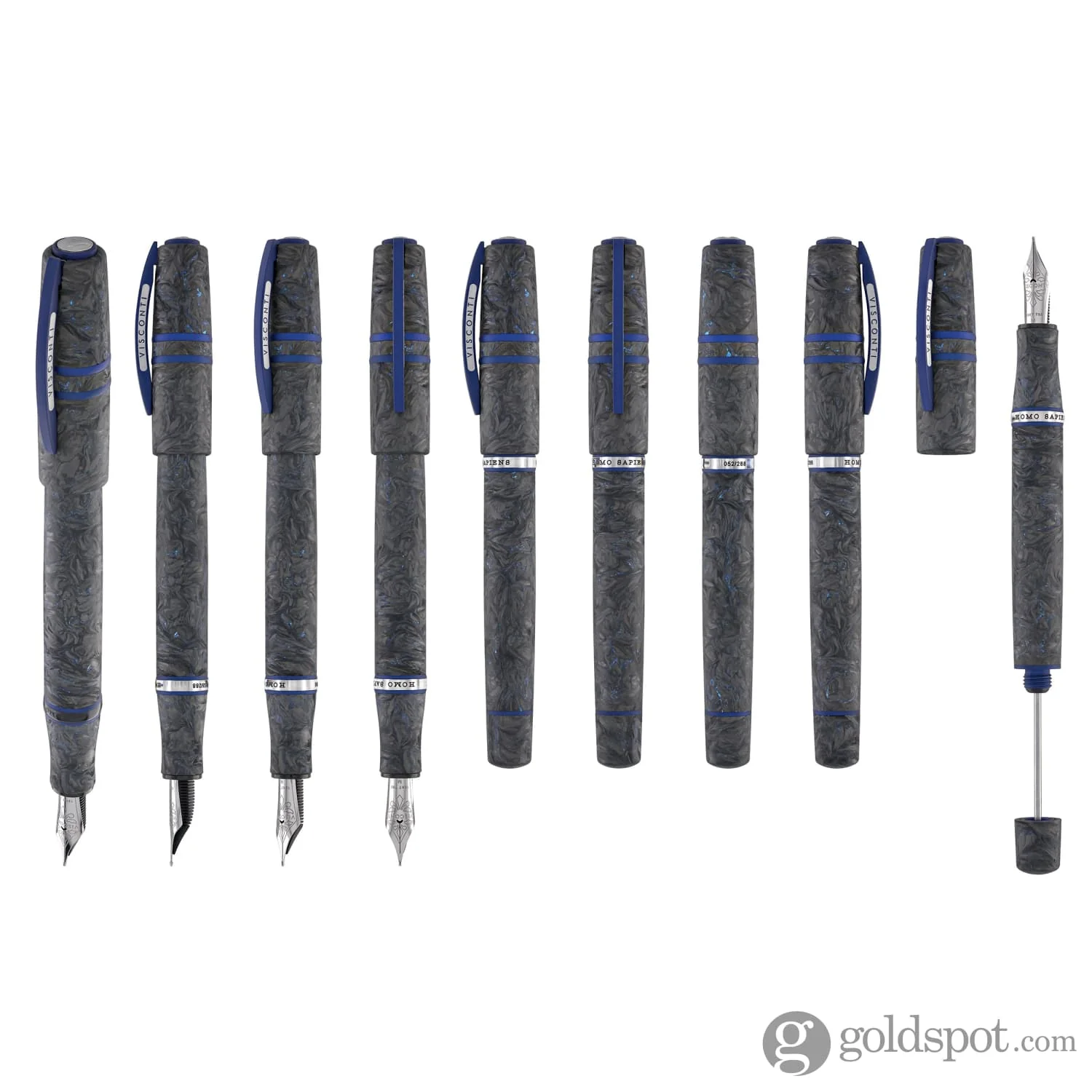 Visconti Homo Sapiens Fountain Pen in Carbon Abyssus - Image 9
